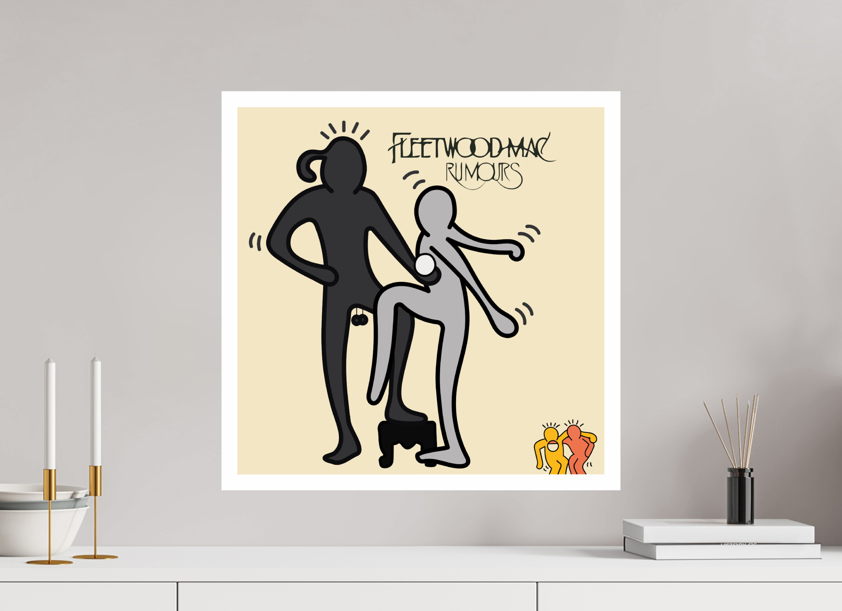 50 x 50 cm, UNFRAMED Fleetwood Mac