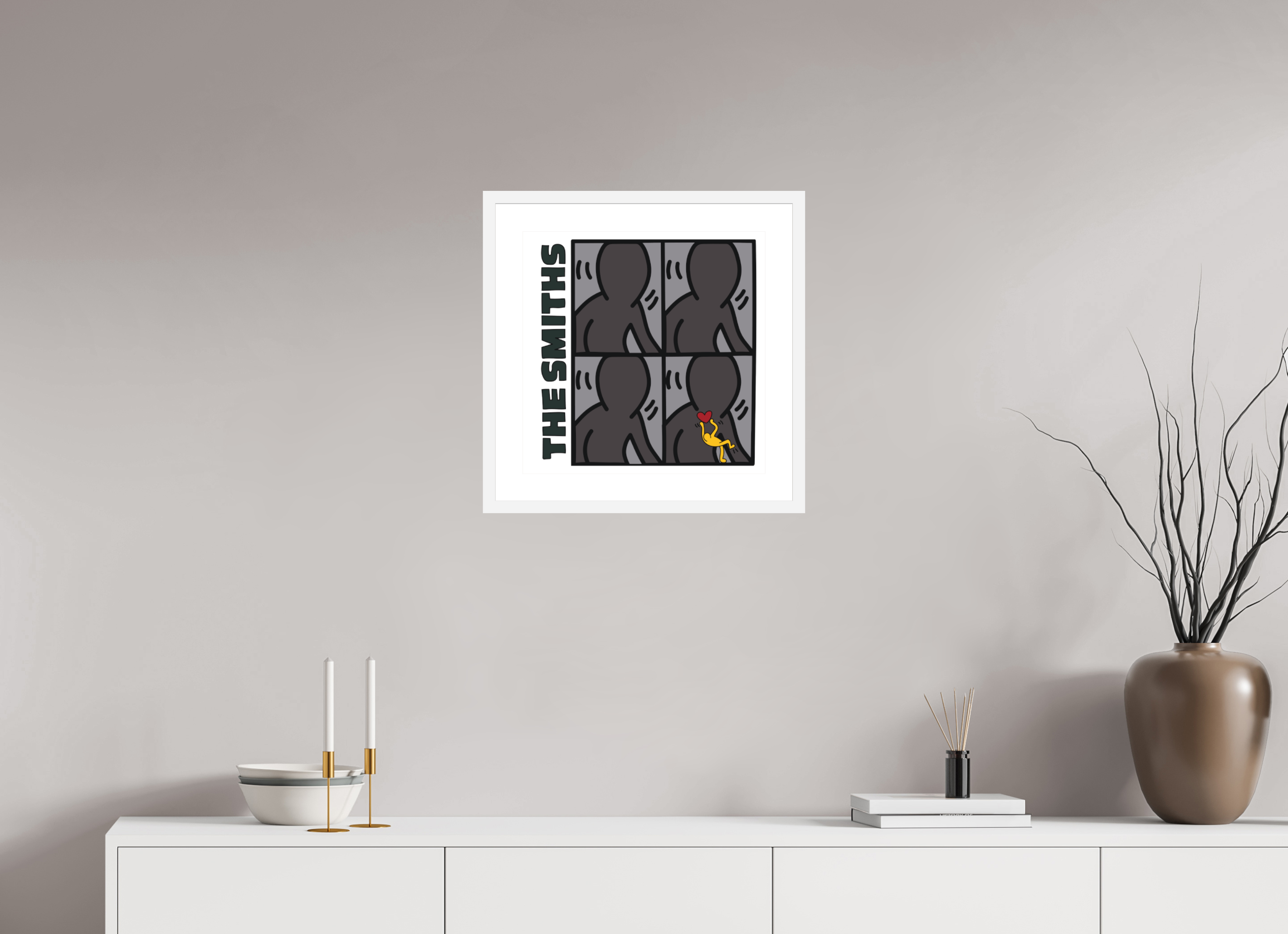 40 x 40 cm, FRAMED WHITE The Smiths