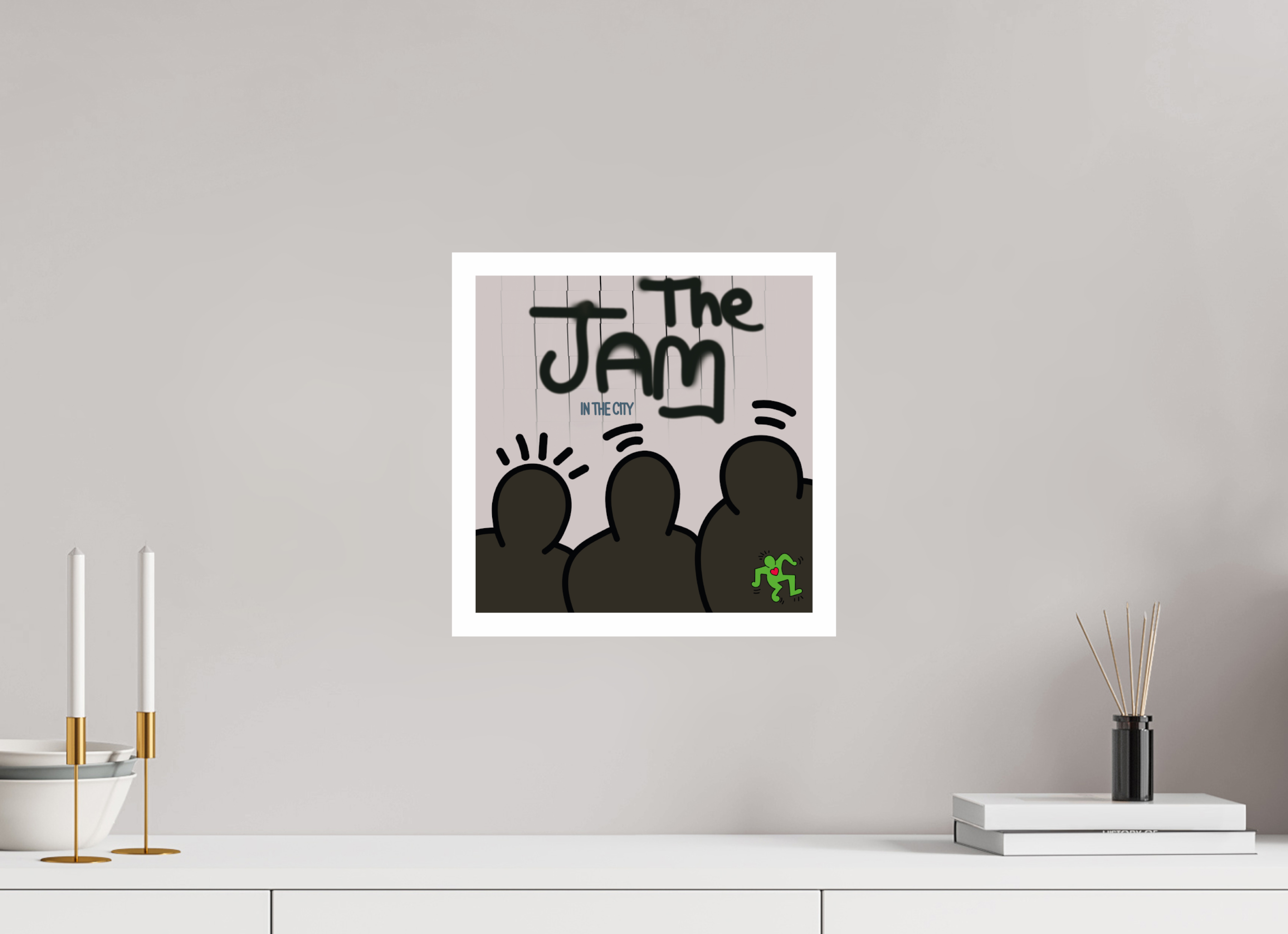 30 x 30 cm, UNFRAMED The Jam
