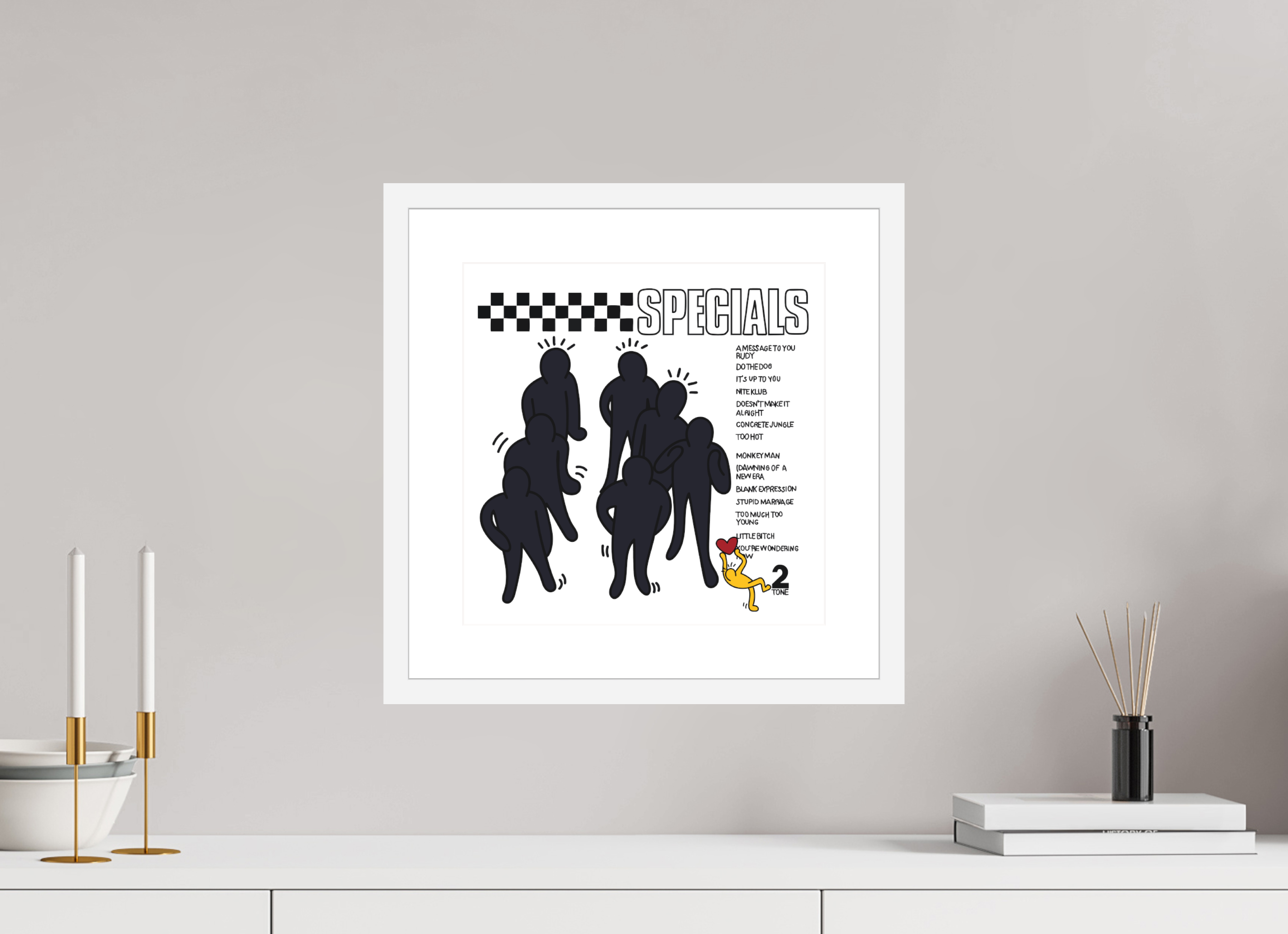 30 x 30 cm, FRAMED WHITE Specials