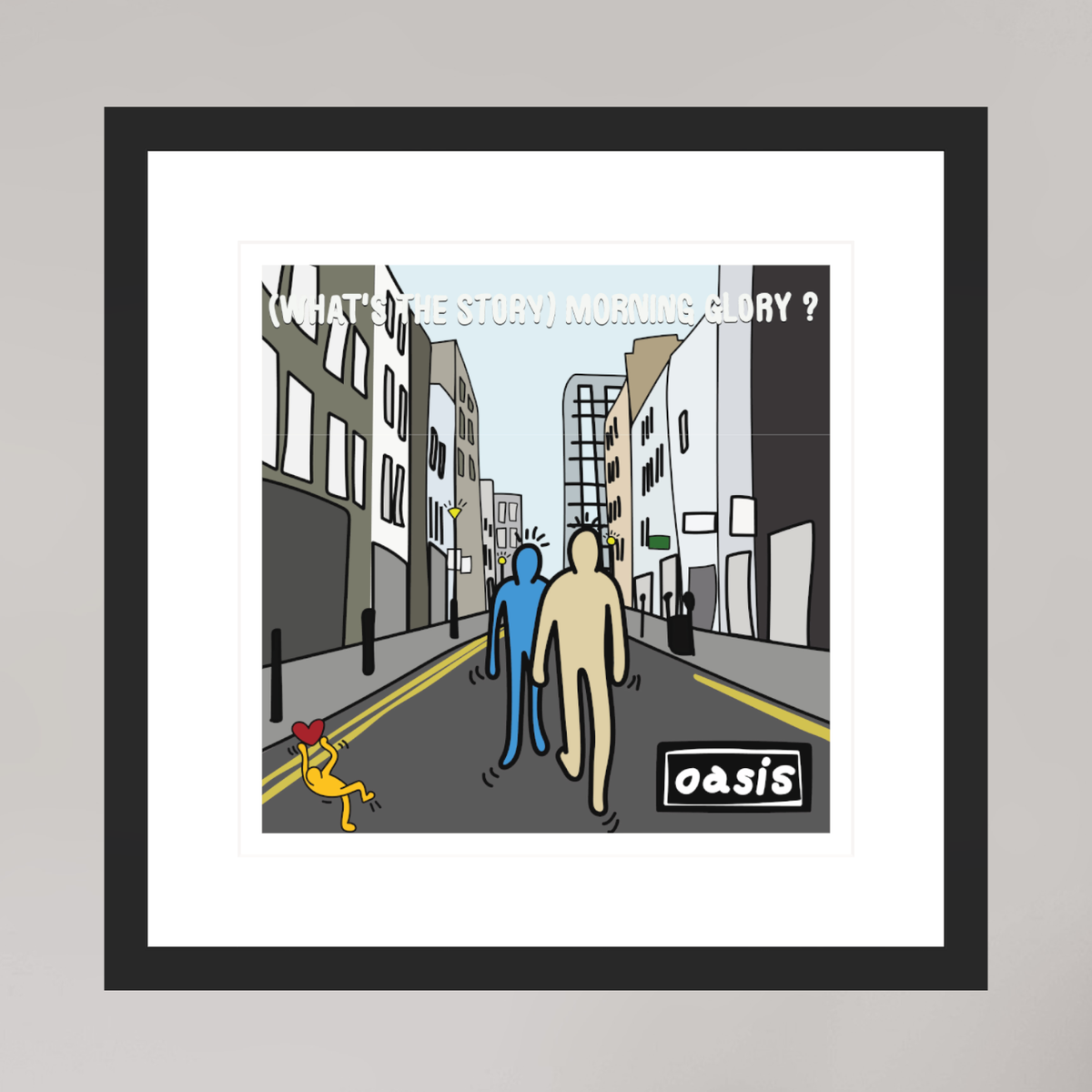 30 x 30 cm, FRAMED What's The Story