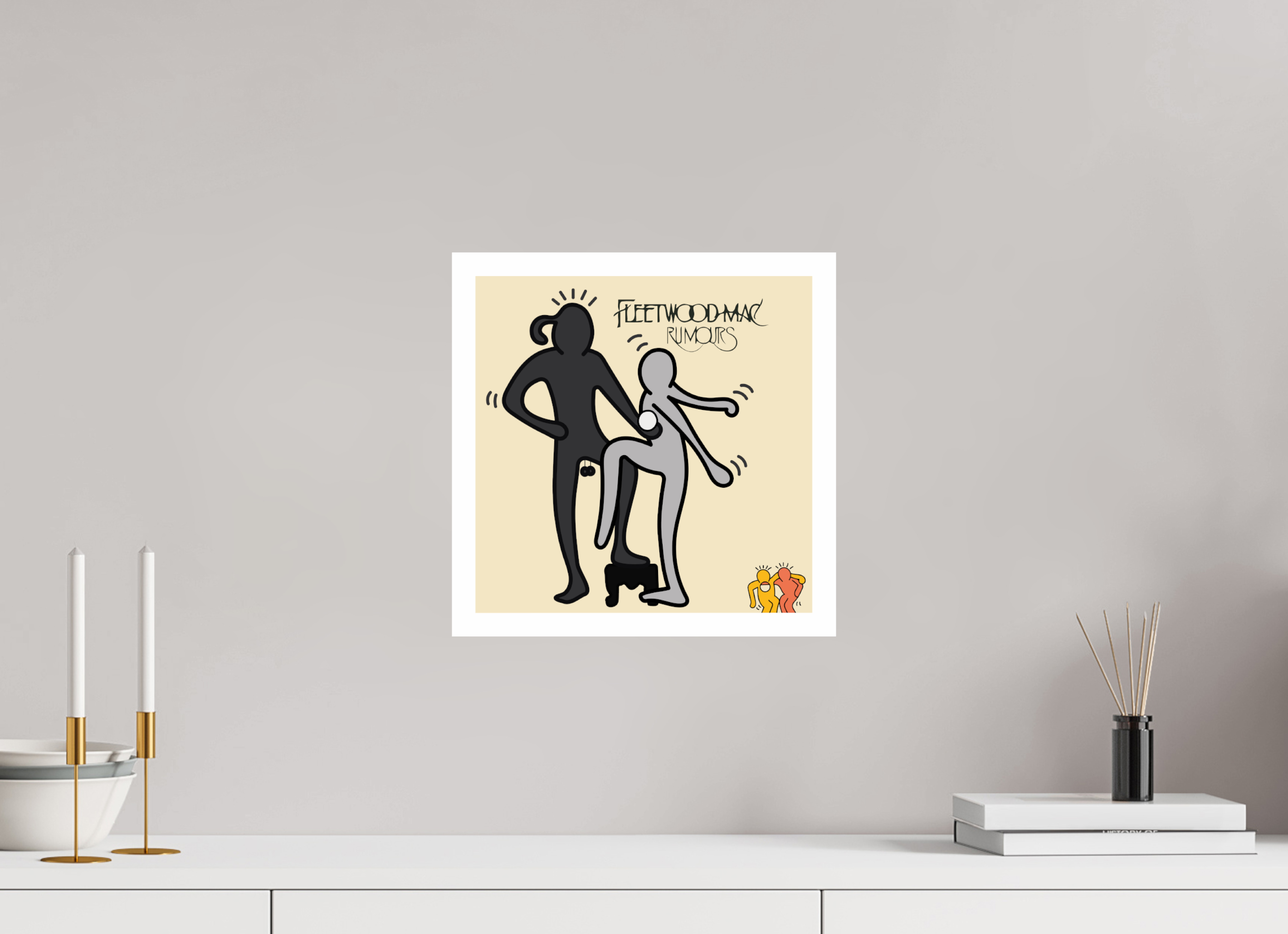 30 x 30 cm, UNFRAMED Fleetwood Mac