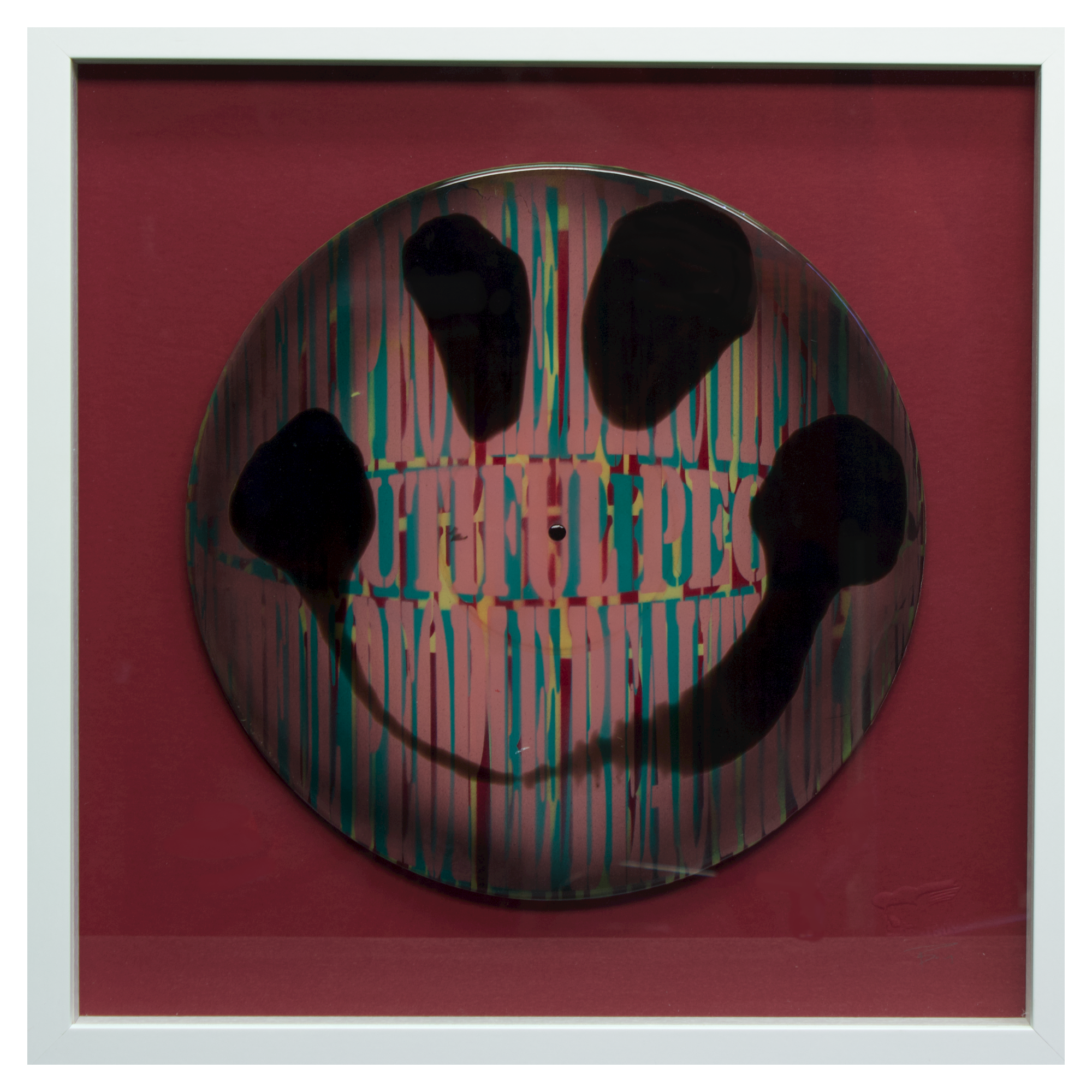 On the record white framed originals