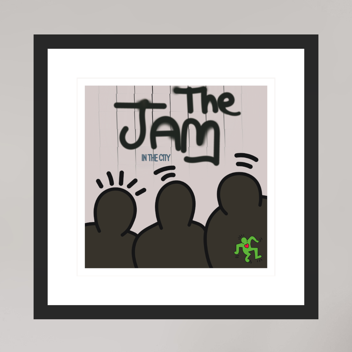 30 x 30 cm, FRAMED BLACK The Jam