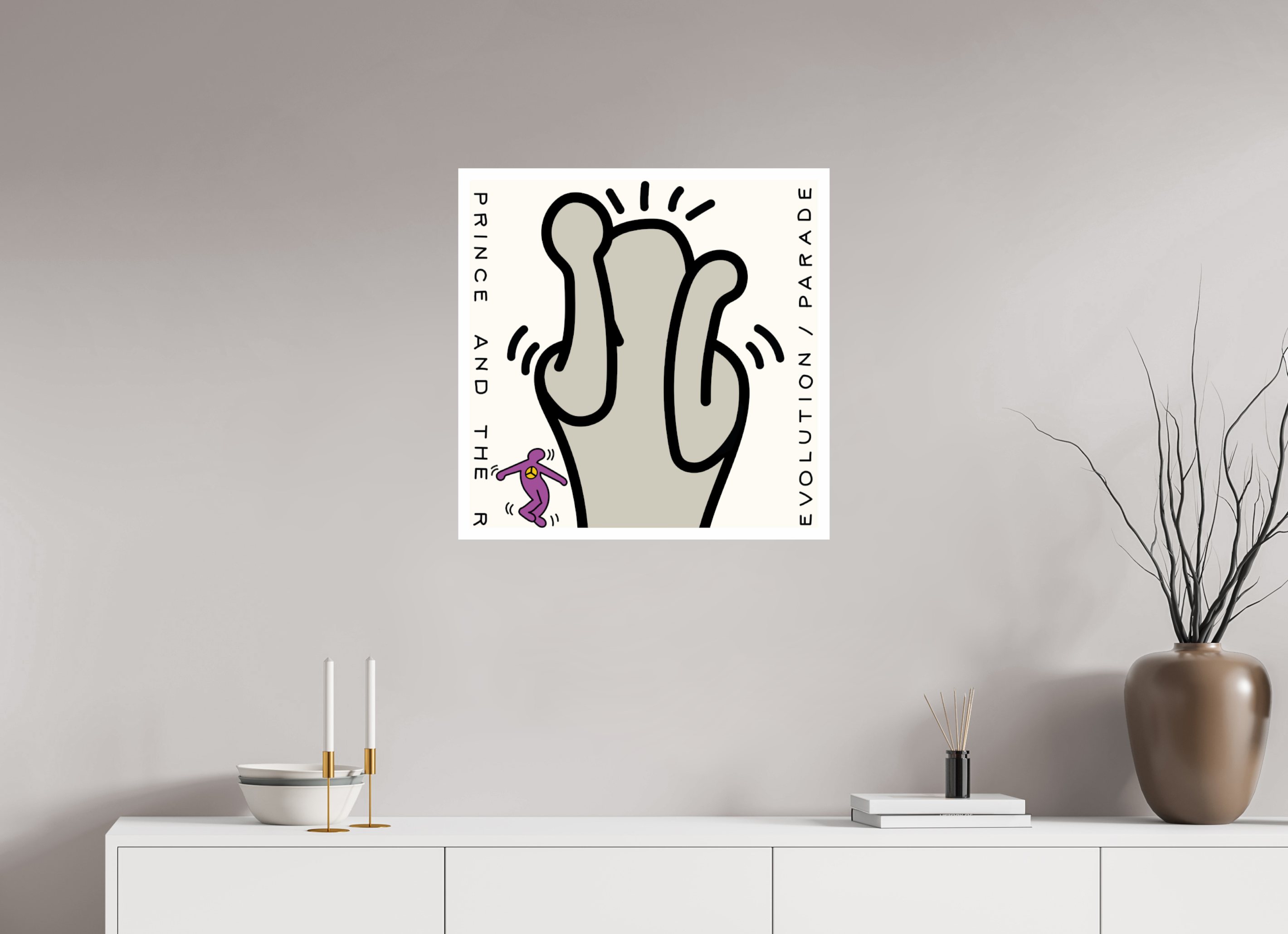 60 x 60 cm, UNFRAMED Parade Prince And The Revolution