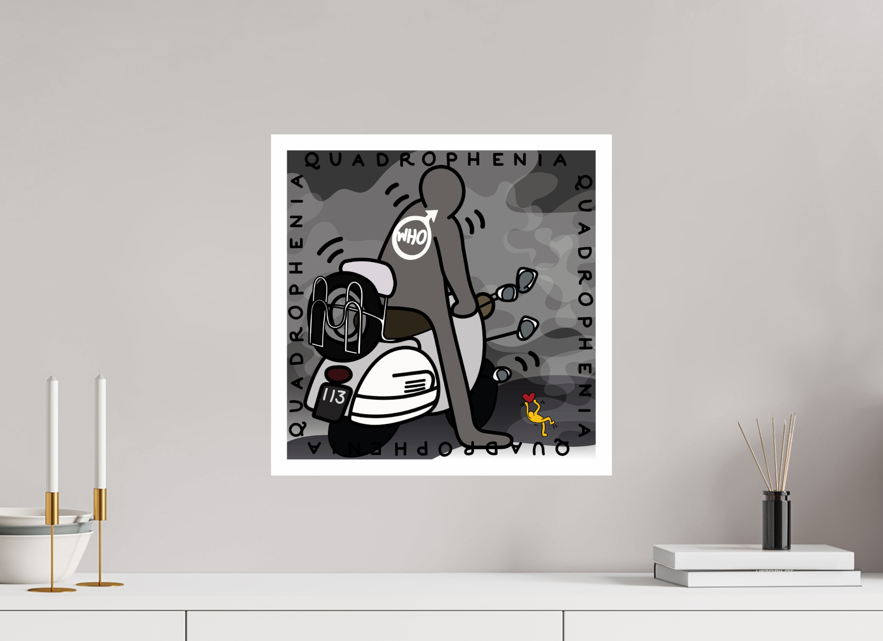 40 x 40 cm, UNFRAMED Quadrophenia