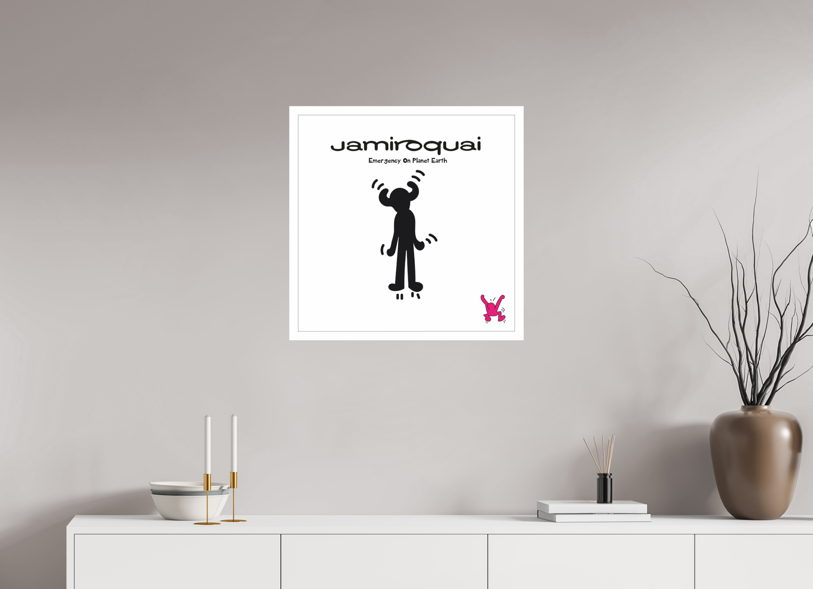 60 x 60 cm, UNFRAMED Jamiroqui