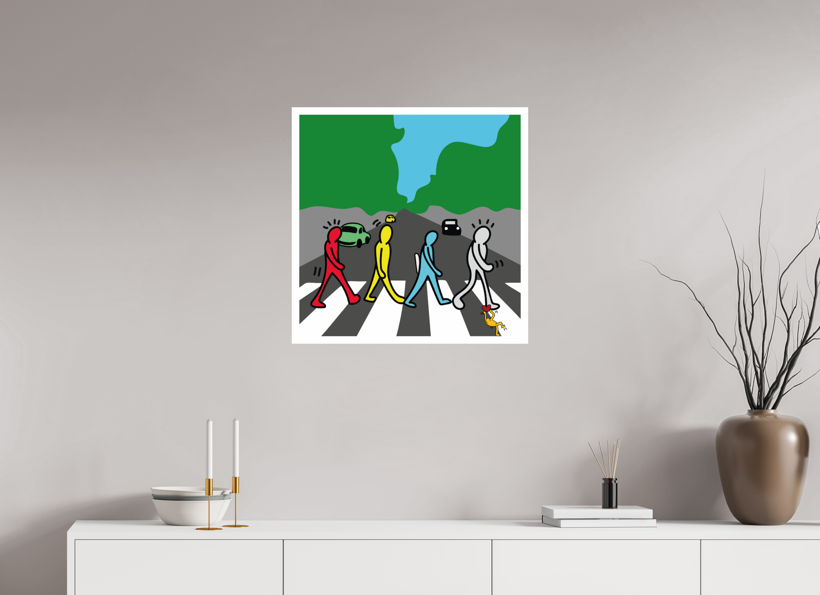 60 x 60 cm, UNFRAMED Abbey Road