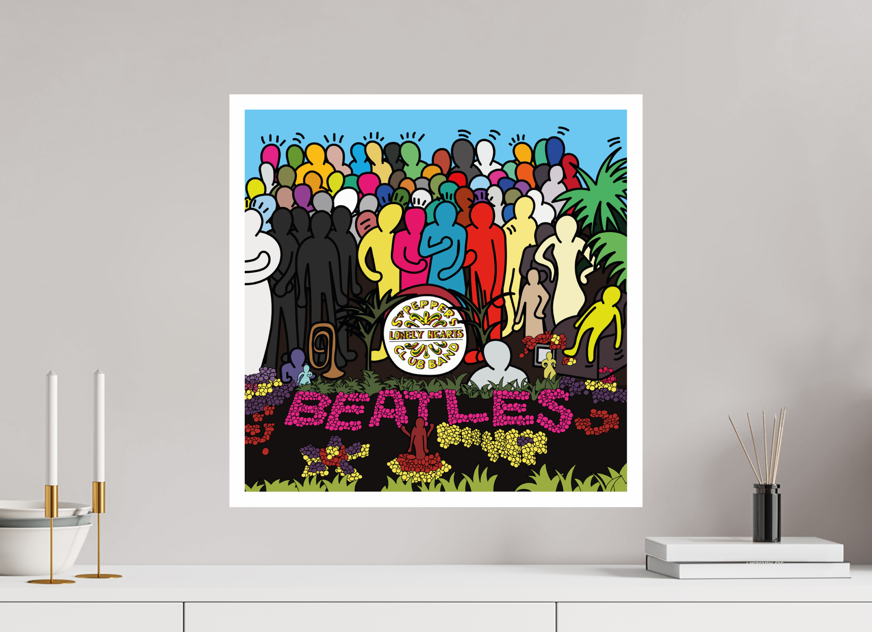 50 x 50 cm, UNFRAMED Sgt Pepper