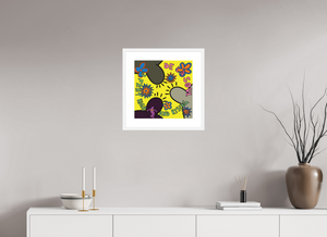 40 x 40 cm, FRAMED WHITE De La Soul