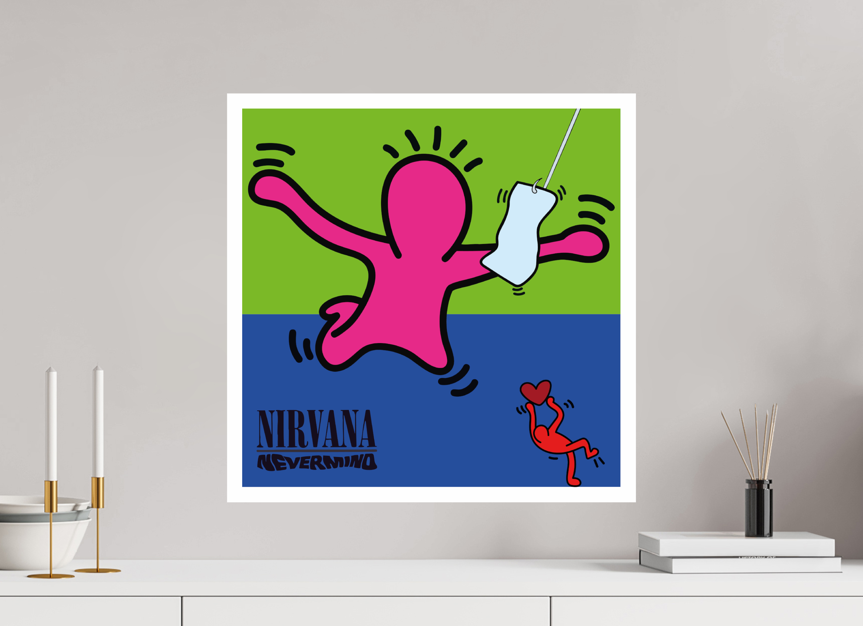 50 x 50 cm, UNFRAMED Nirvana