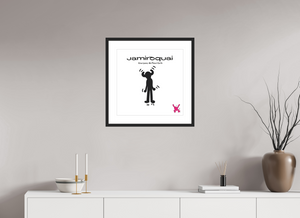 50 x 50 cm, FRAMED BLACK Jamiroqui