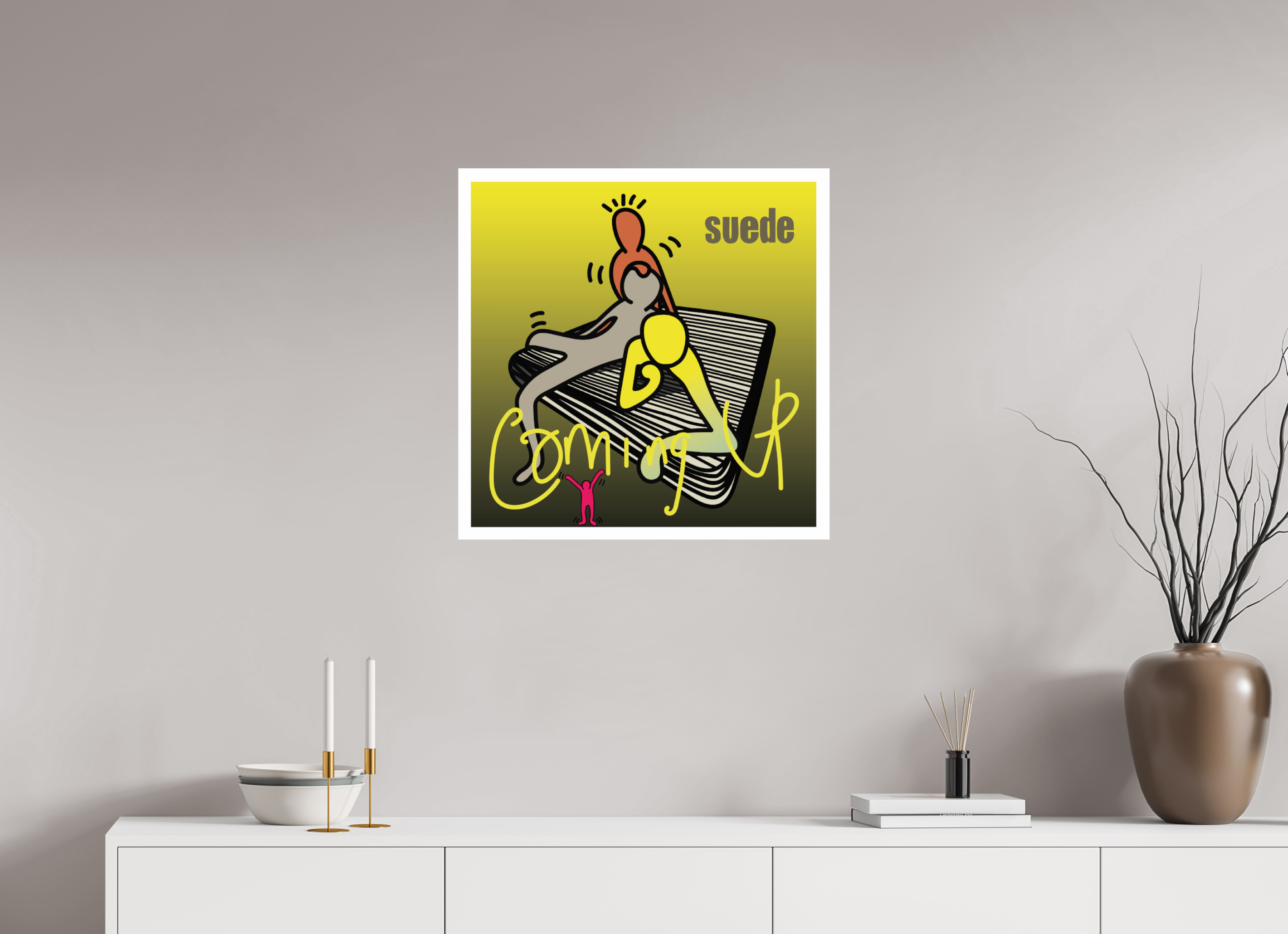 60 x 60 cm, UNFRAMED Suede