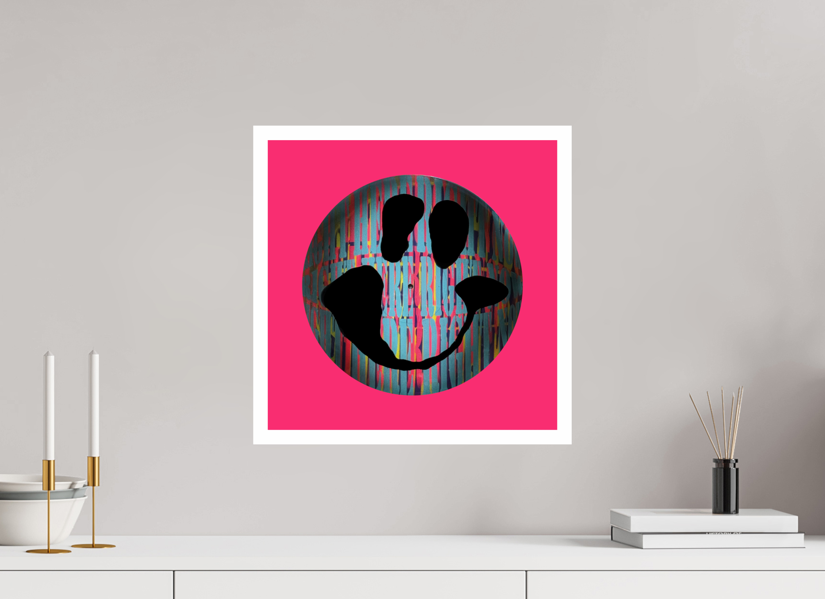 40 x 40 cm, UNFRAMED On the record 2 metallic print