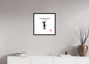40 x 40 cm, FRAMED BLACK Jamiroqui