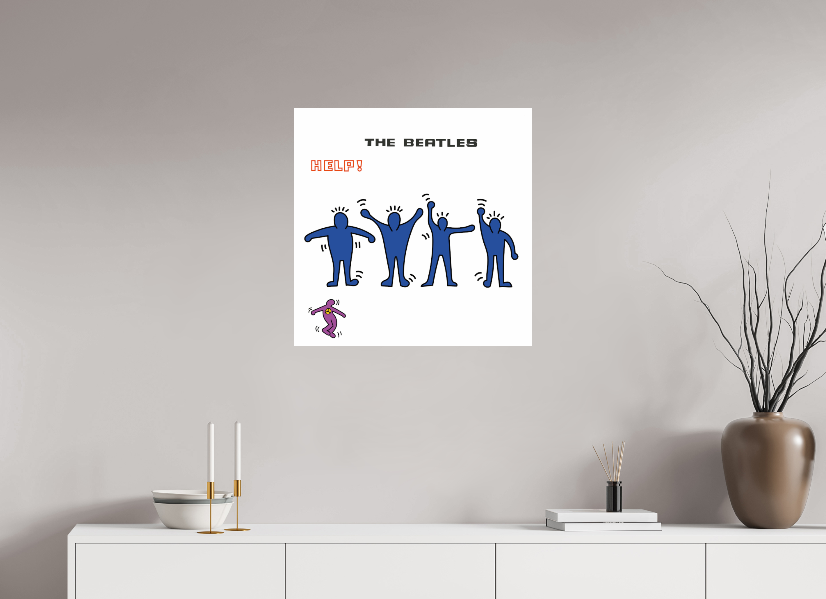 60 x 60 cm, UNFRAMED Help