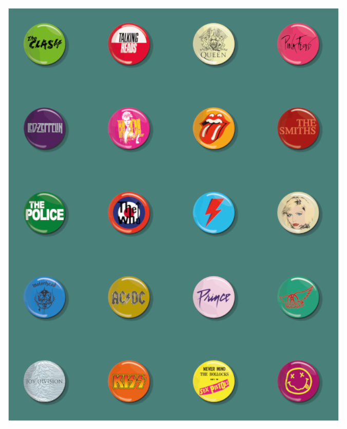 Main image Badges of my life green