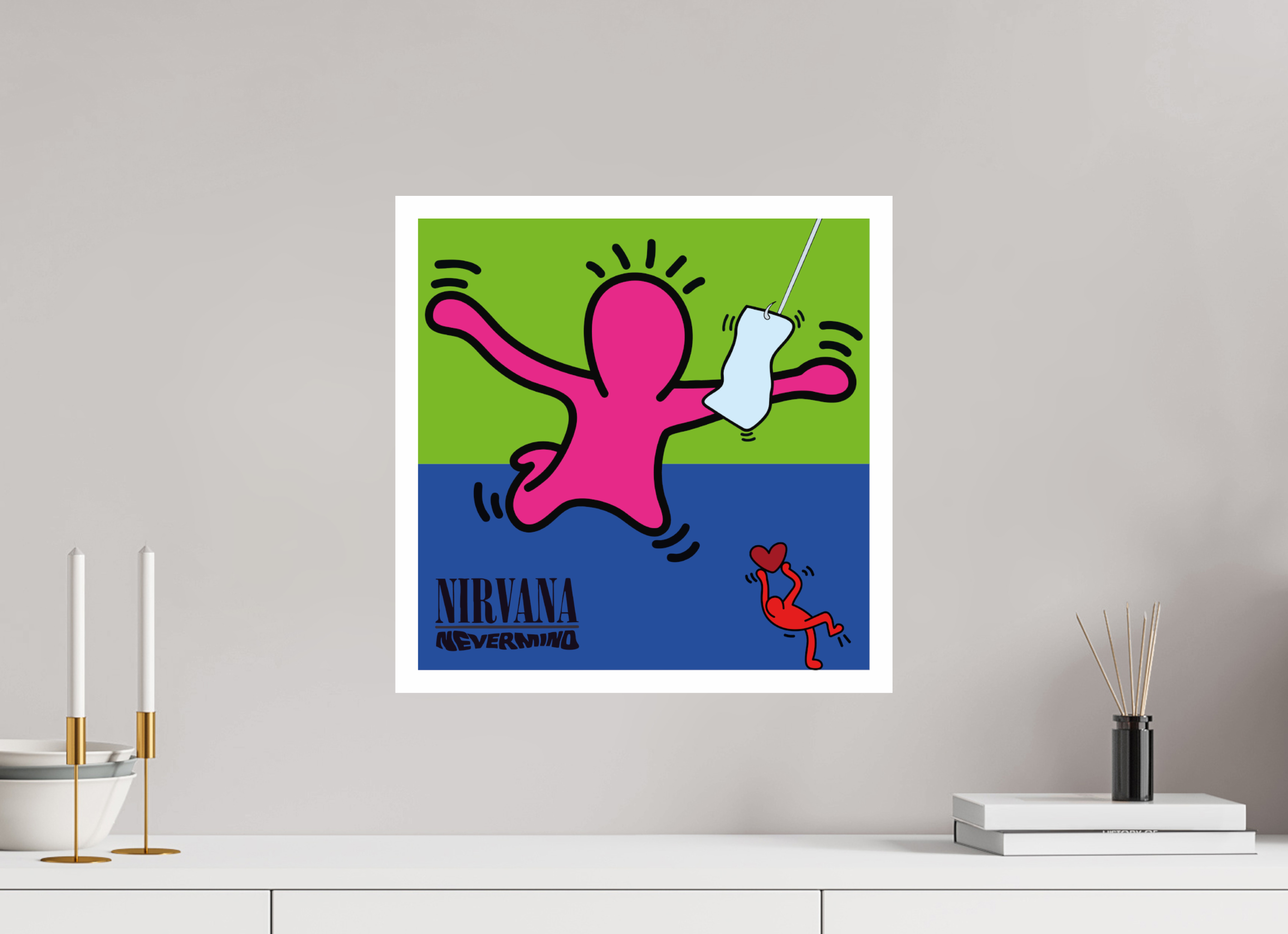 40 x 40 cm, UNFRAMED Nirvana