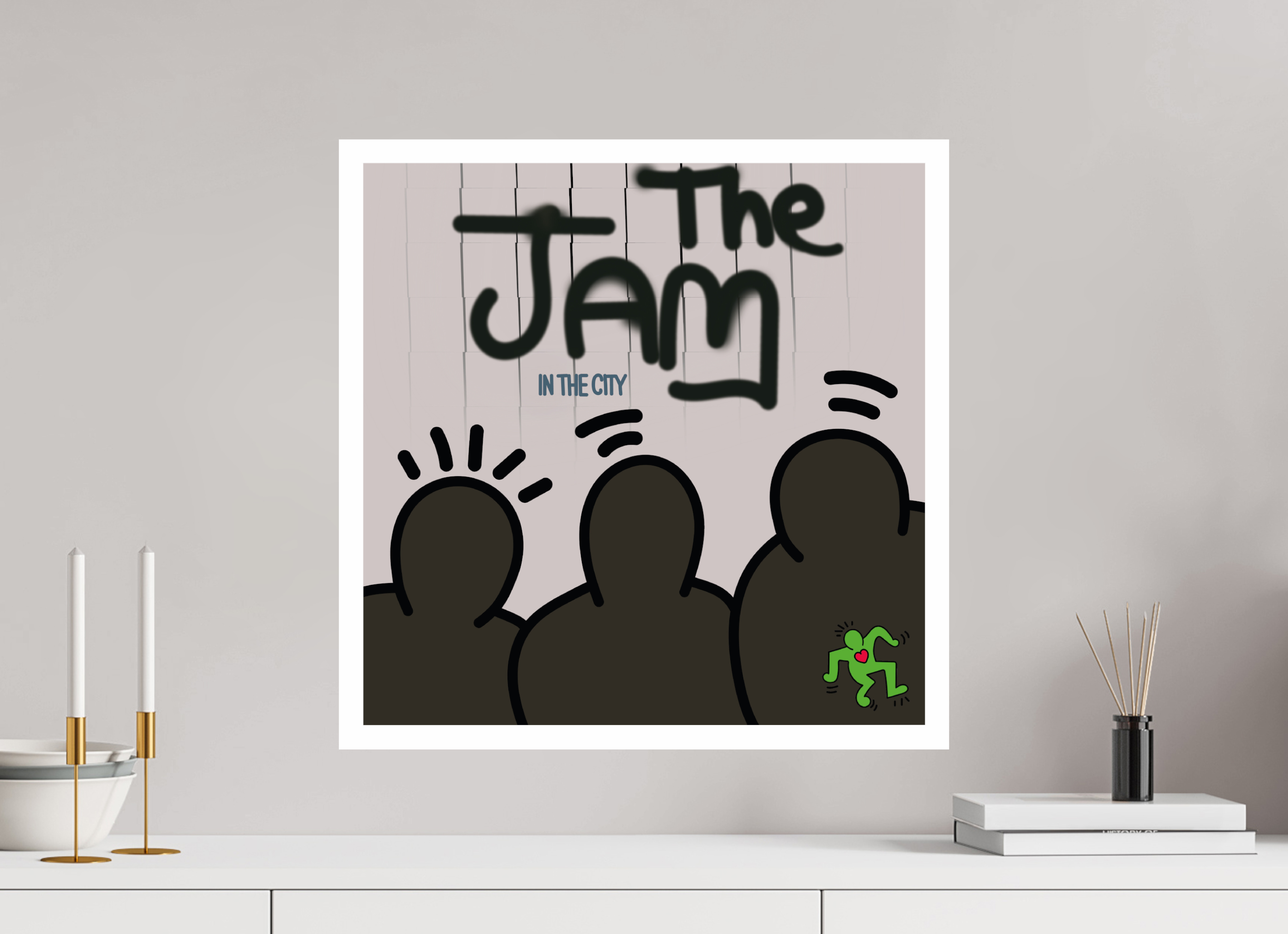 50 x 50 cm, UNFRAMED The Jam