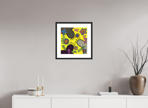 40 x 40 cm, FRAMED BLACK De La Soul