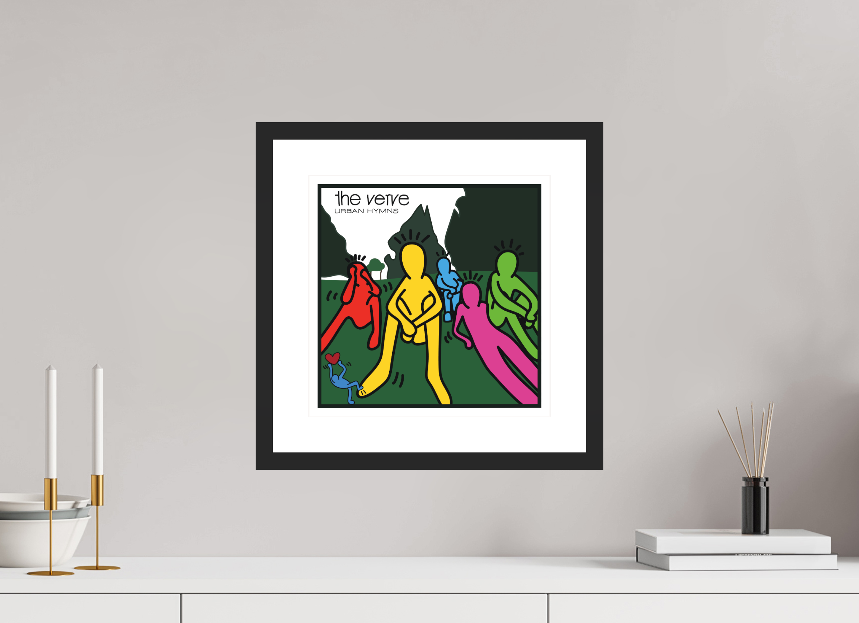 30 x 30 cm, FRAMED BLACK Verve