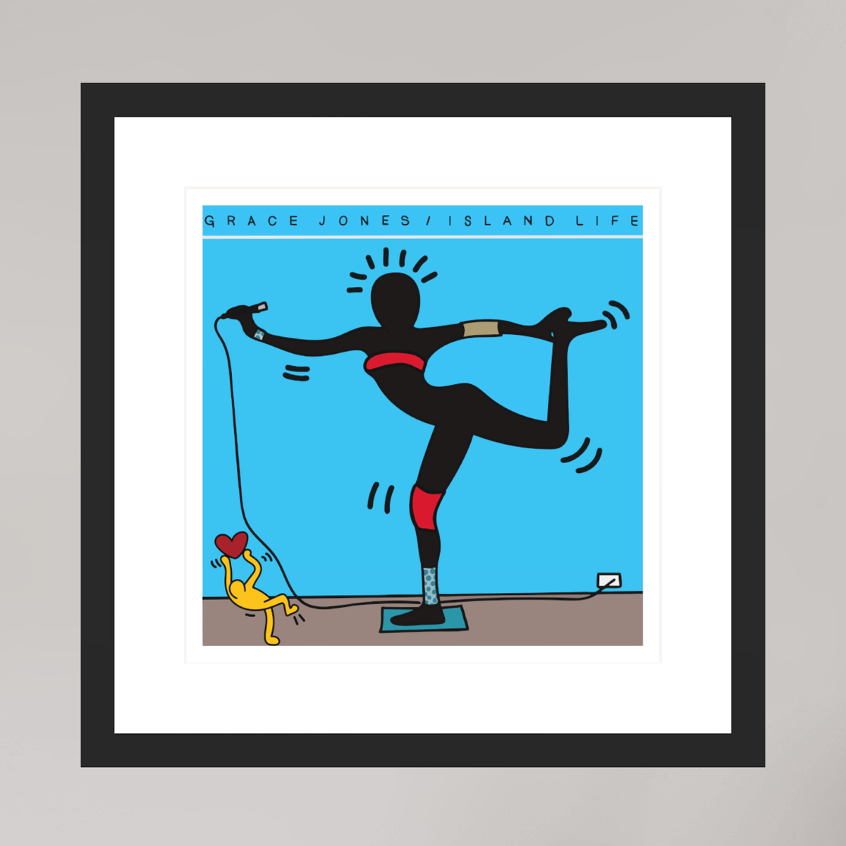 30 x 30 cm, FRAMED BLACK Grace