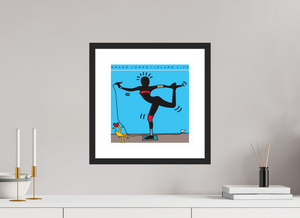 30 x 30 cm, FRAMED BLACK Grace