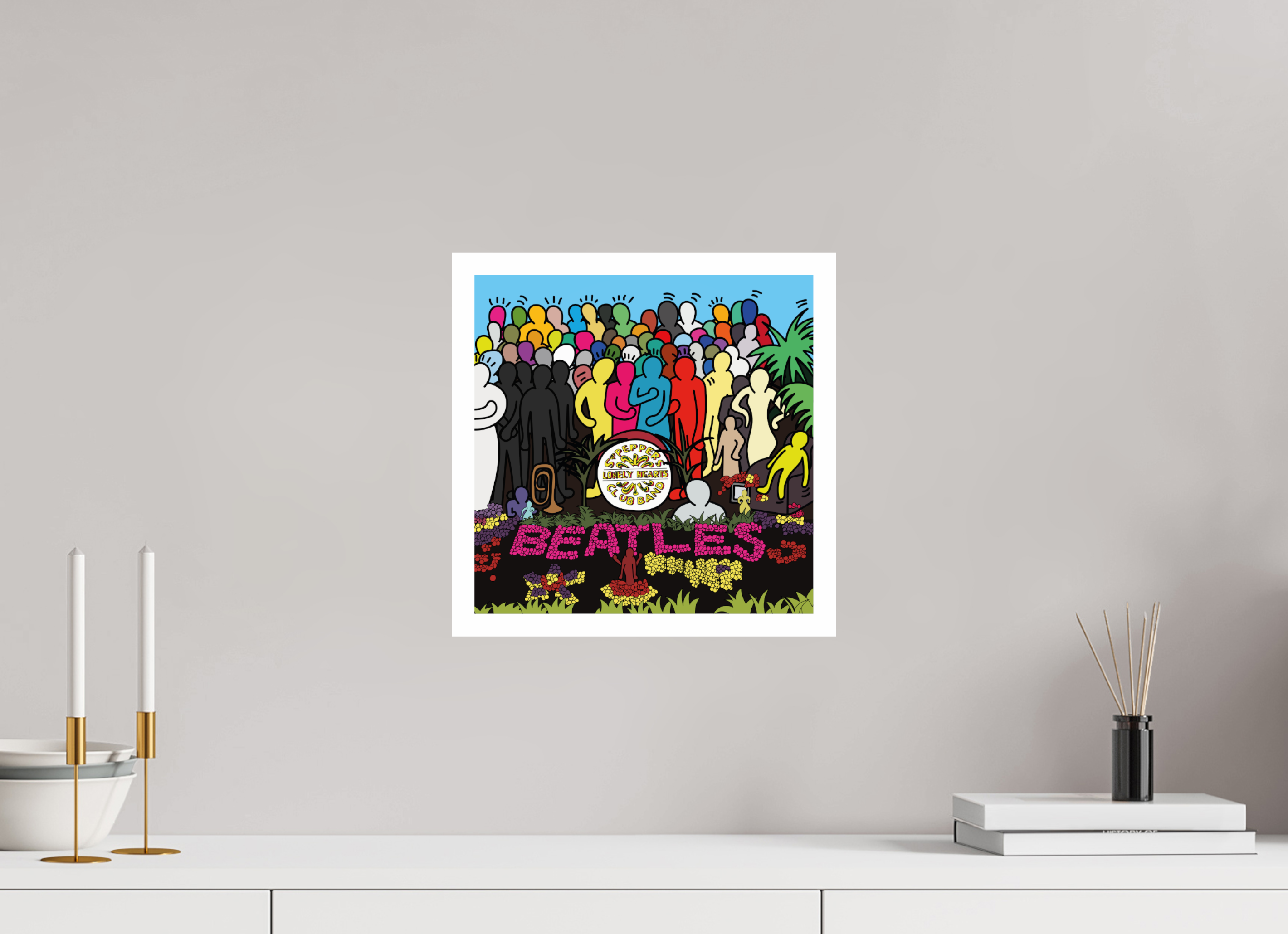 30 x 30 cm, UNFRAMED Sgt Pepper