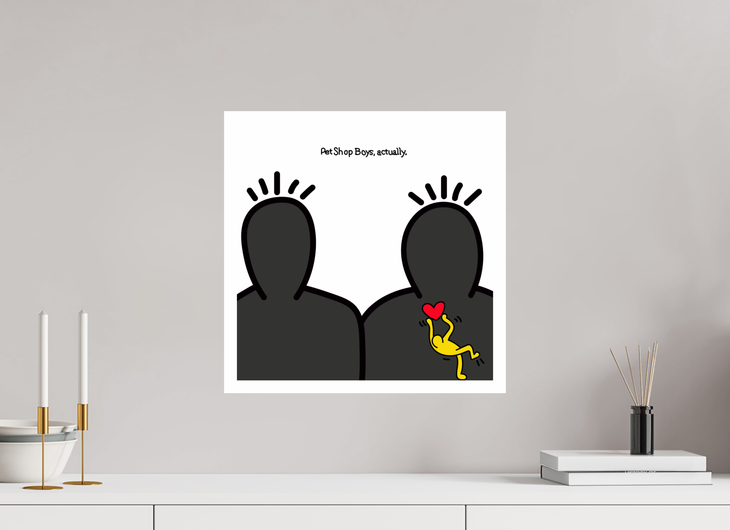 40 x 40 cm, UNFRAMED Pet Shop Boys Actually