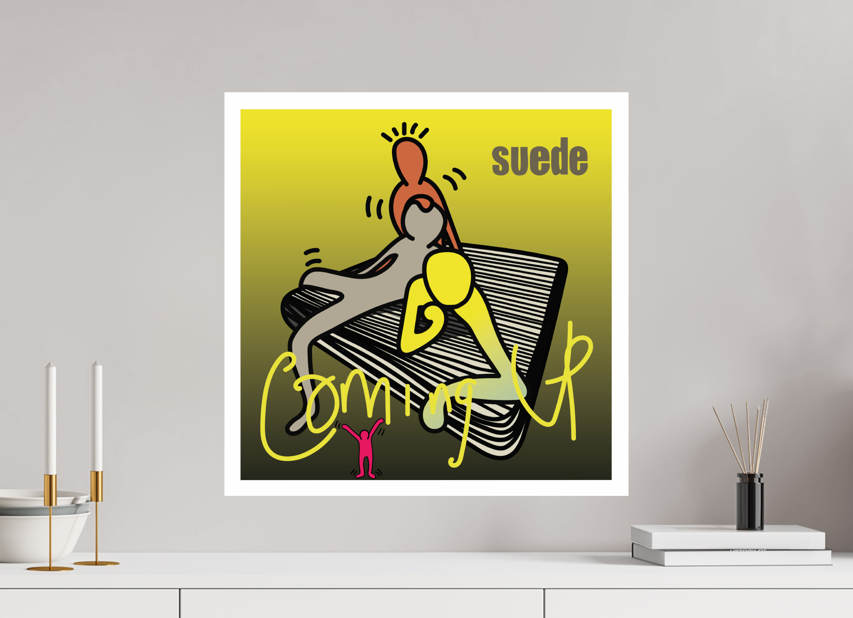 50 x 50 cm, UNFRAMED Suede