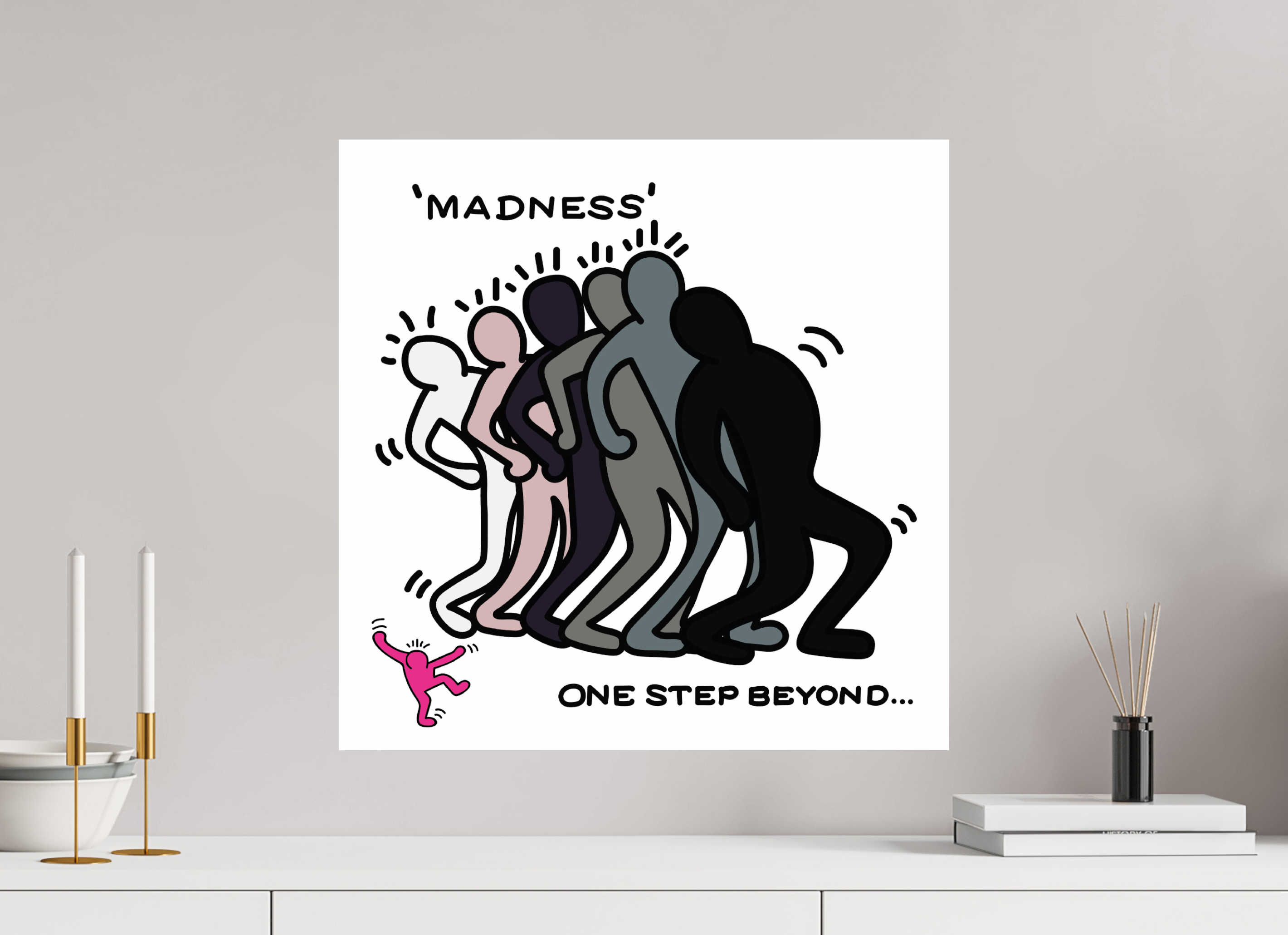 50 x 50 cm, UNFRAMED Madness