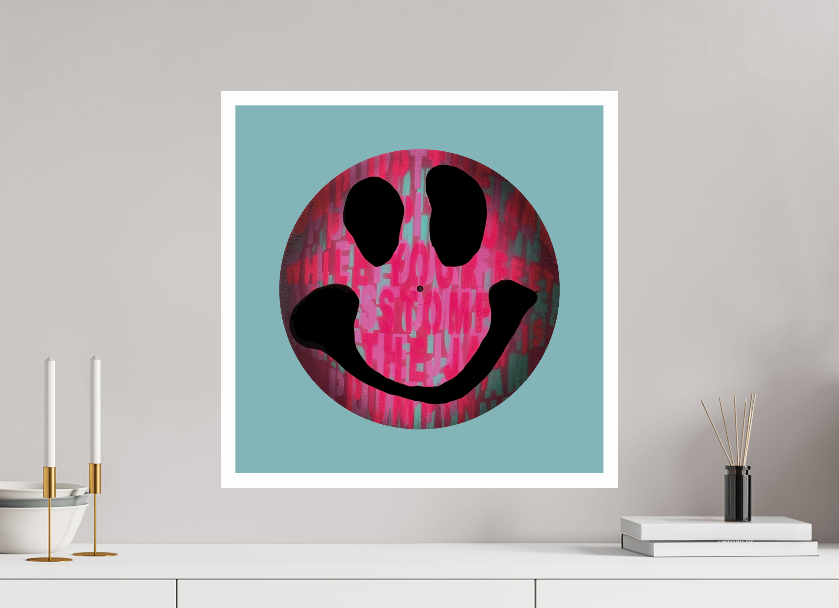 50 x 50 cm, UNFRAMED On the record 3 metallic print