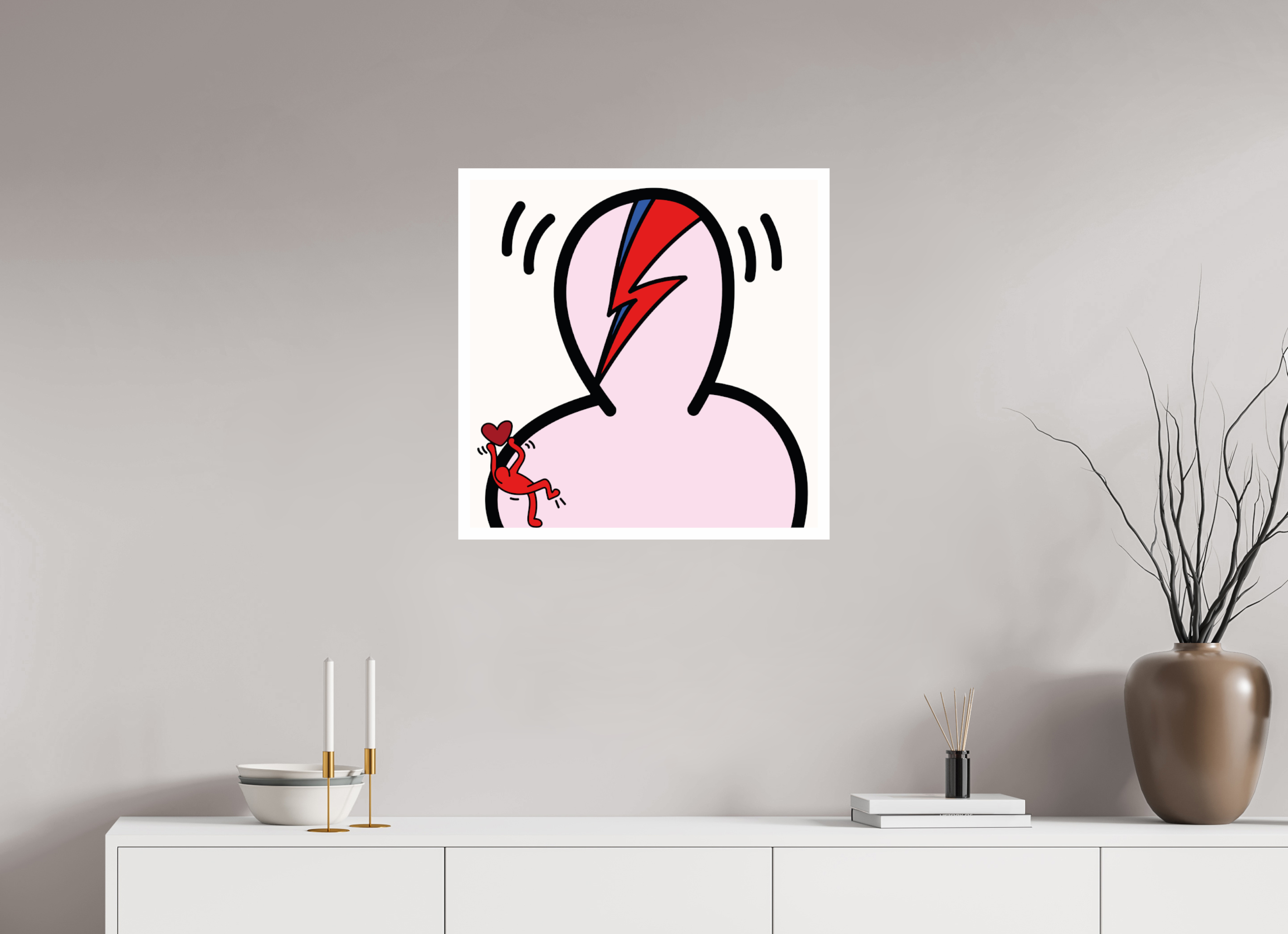 60 x 60 cm, UNFRAMED Bowie