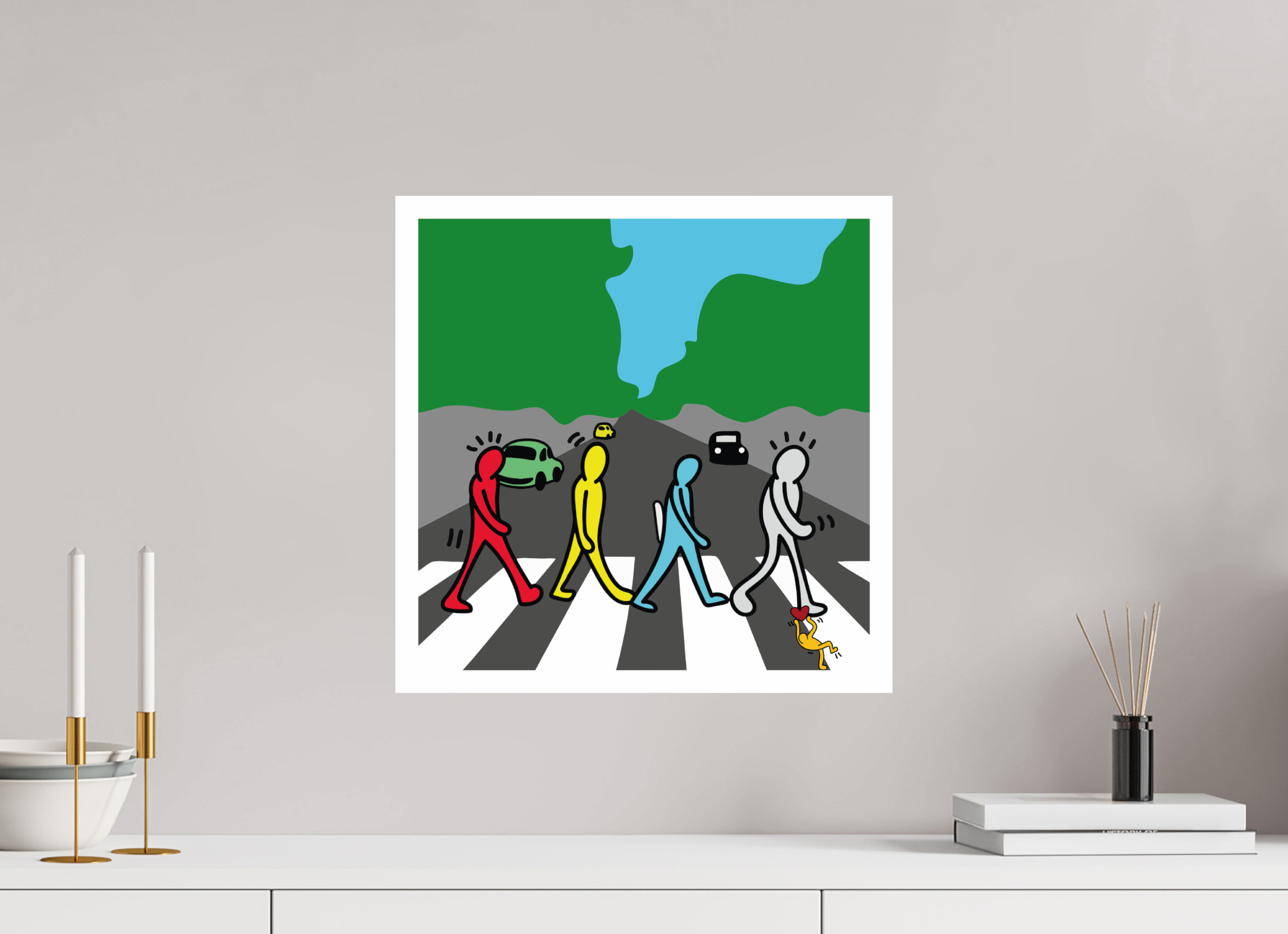 40 x 40 cm, UNFRAMED Abbey Road