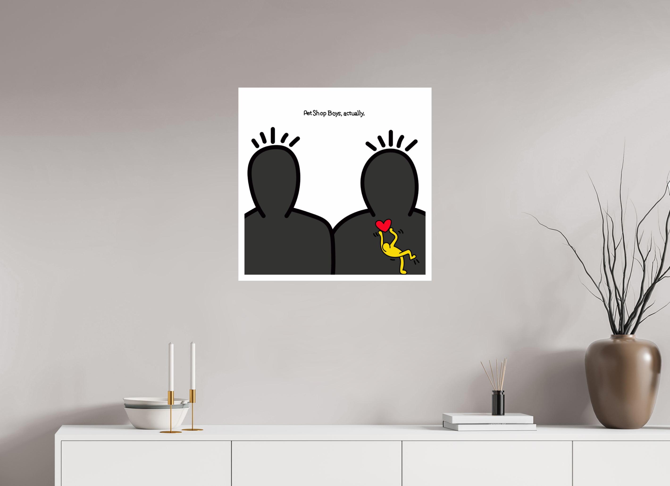 60 x 60 cm, UNFRAMED Pet Shop Boys Actually