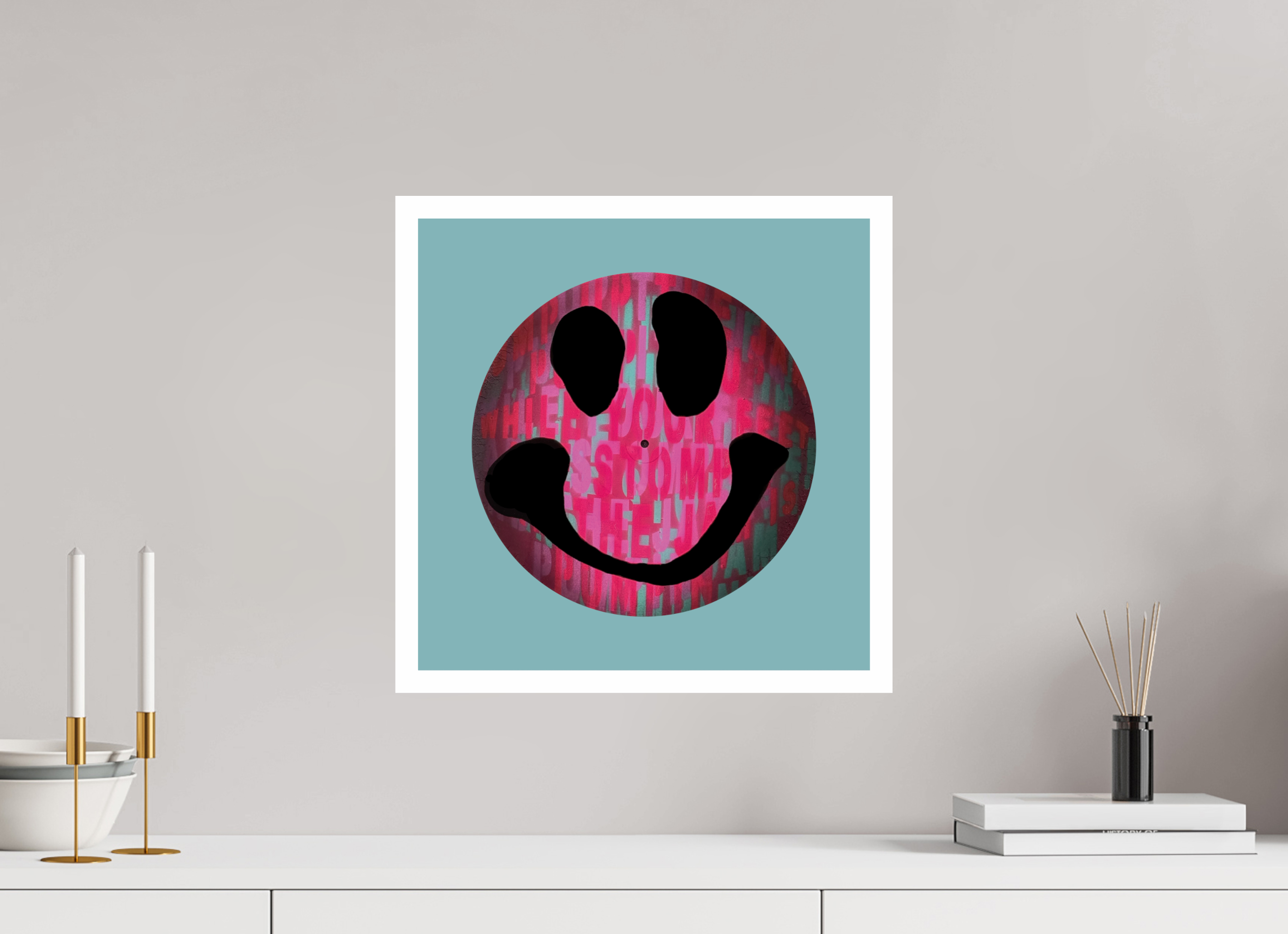 40 x 40 cm, UNFRAMED On the record 3 metallic print