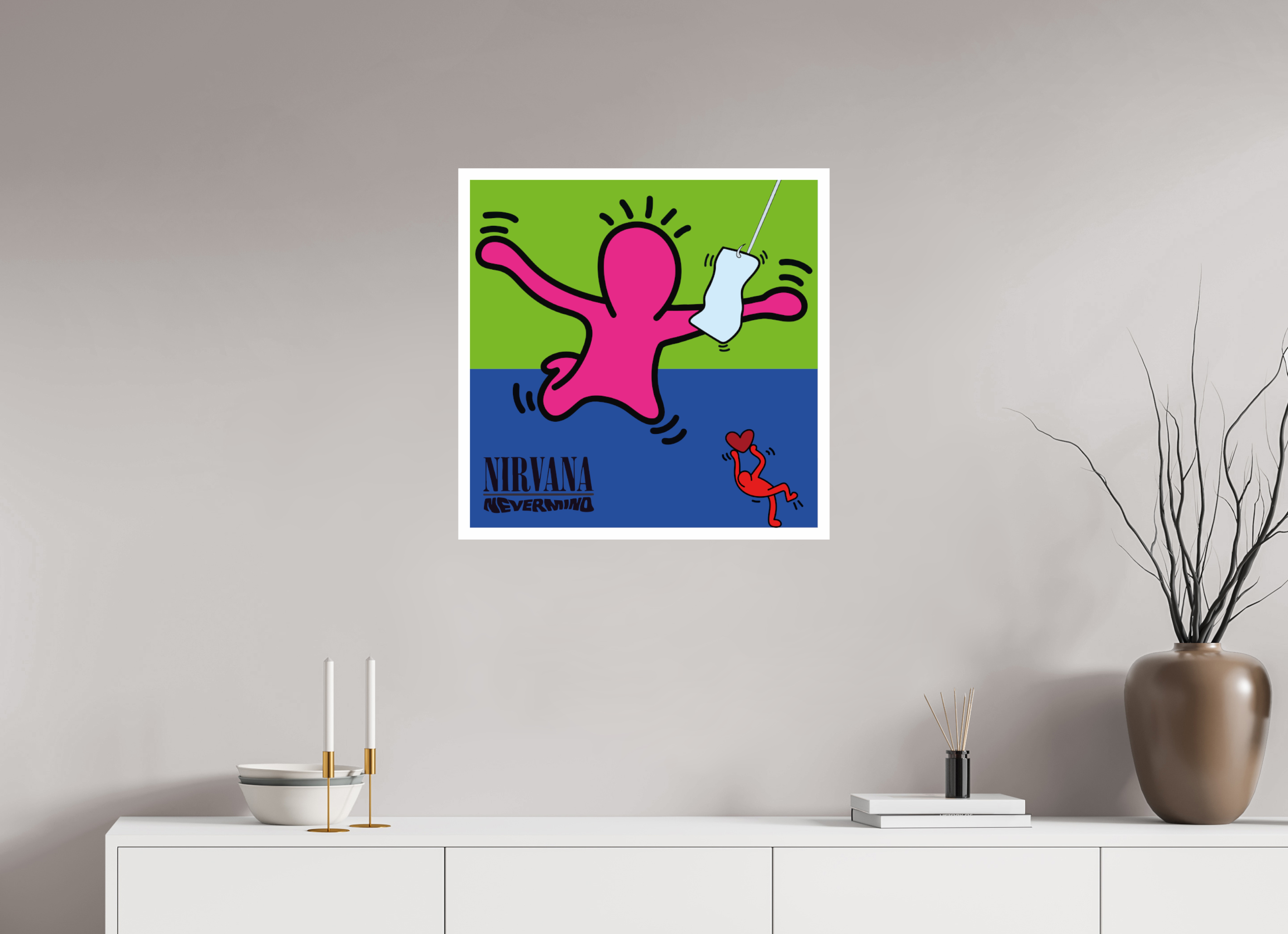 60 x 60 cm, UNFRAMED Nirvana