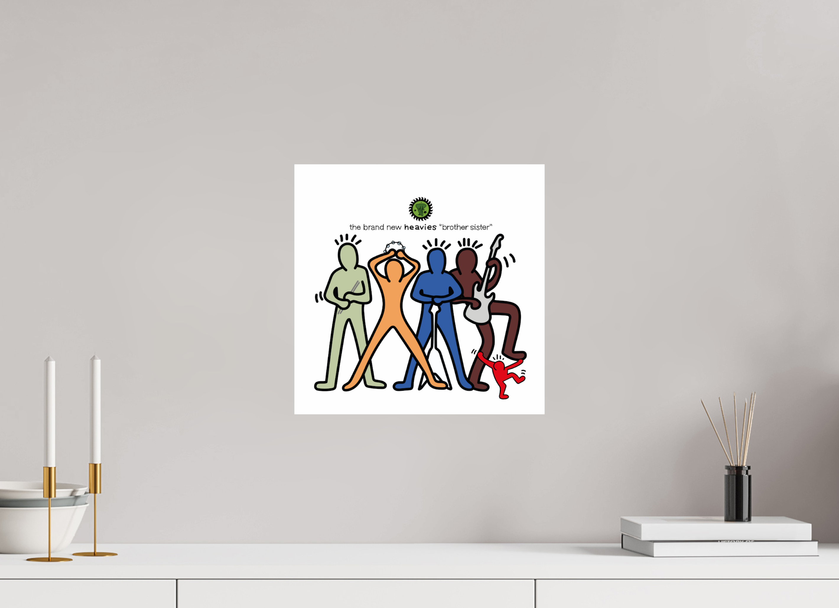 30 x 30 cm, UNFRAMED Brand New Heavies