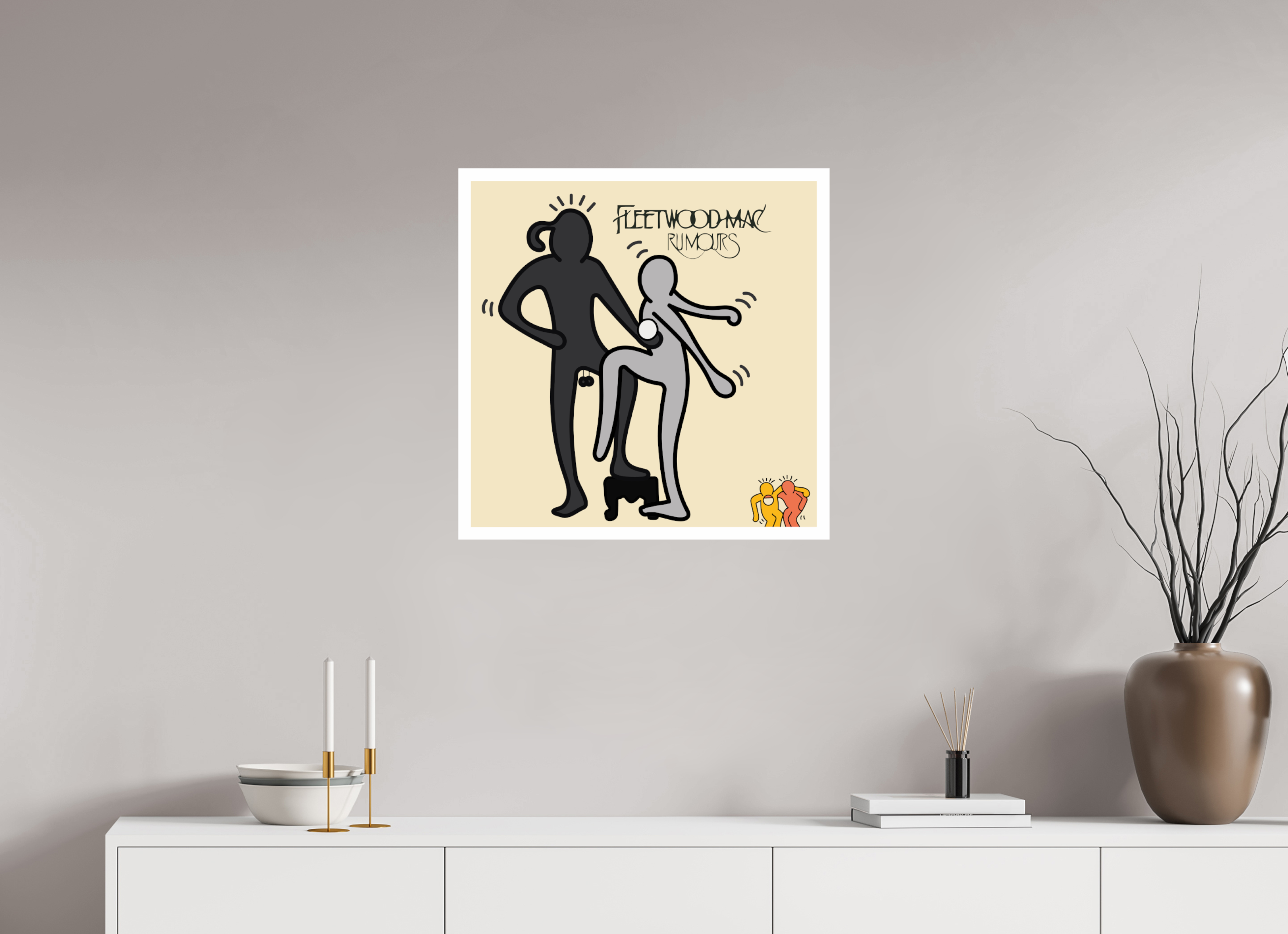 60 x 60 cm, UNFRAMED Fleetwood Mac