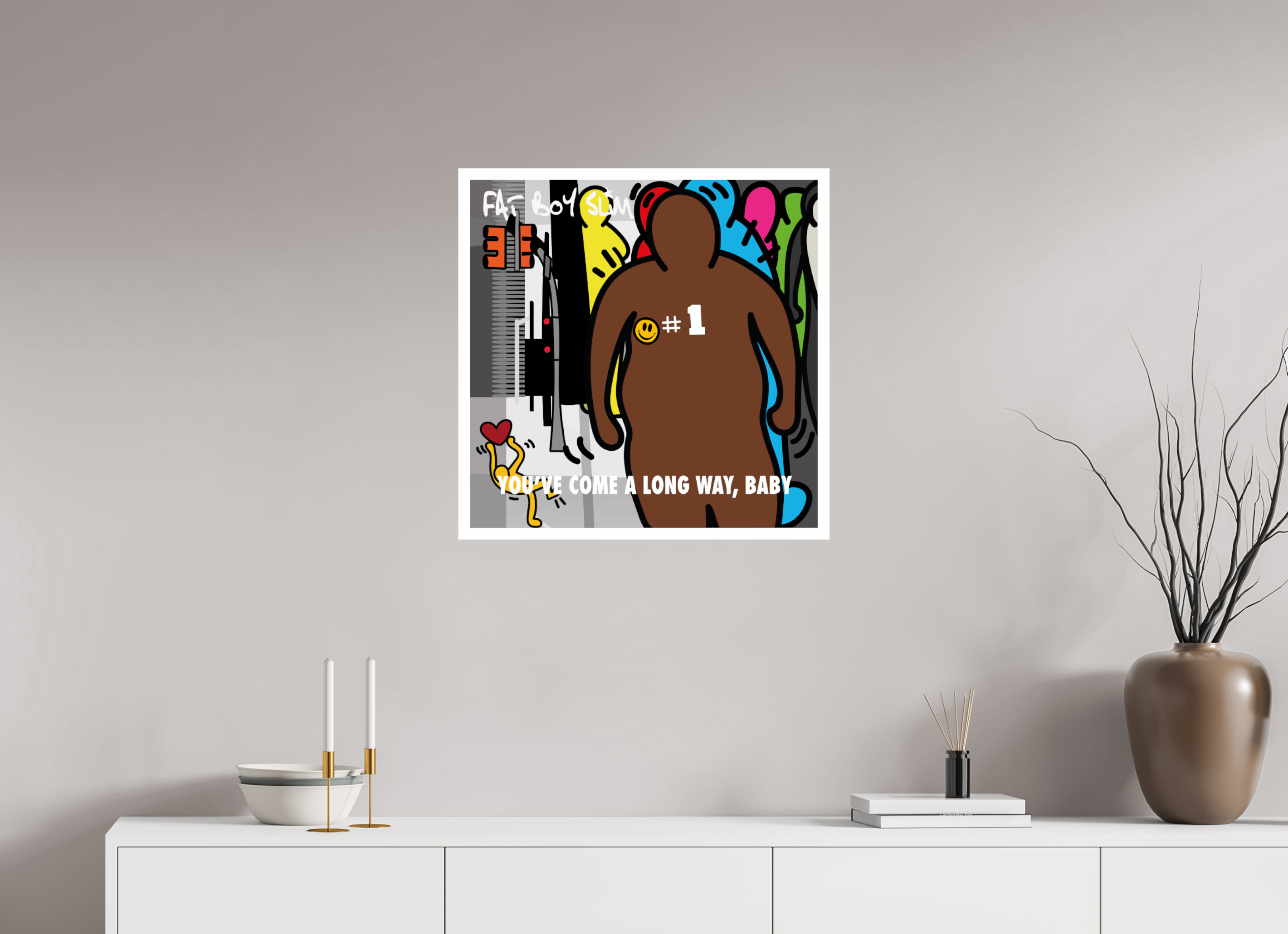 60 x 60 cm, UNFRAMED Fatboy Slim