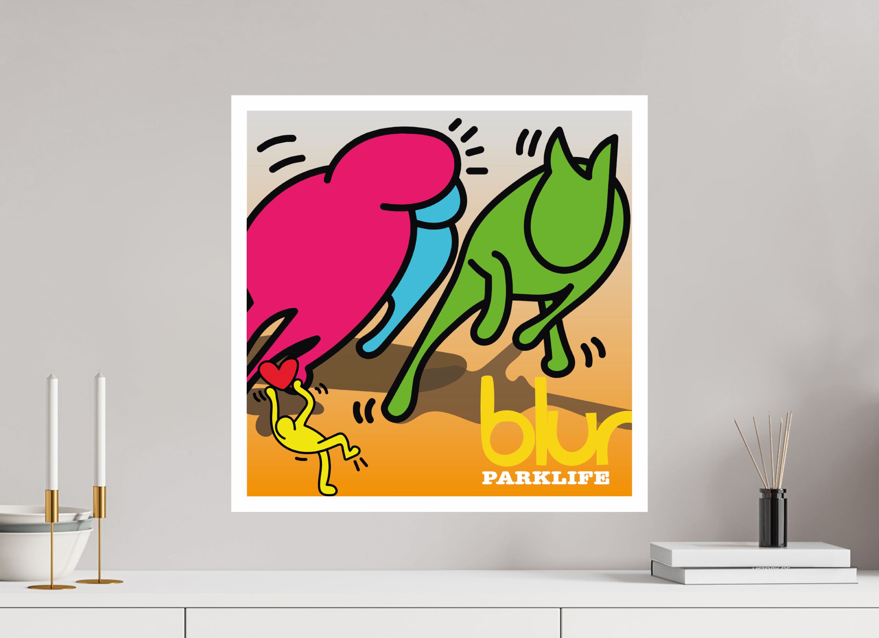 50 x 50 cm, UNFRAMED Blur