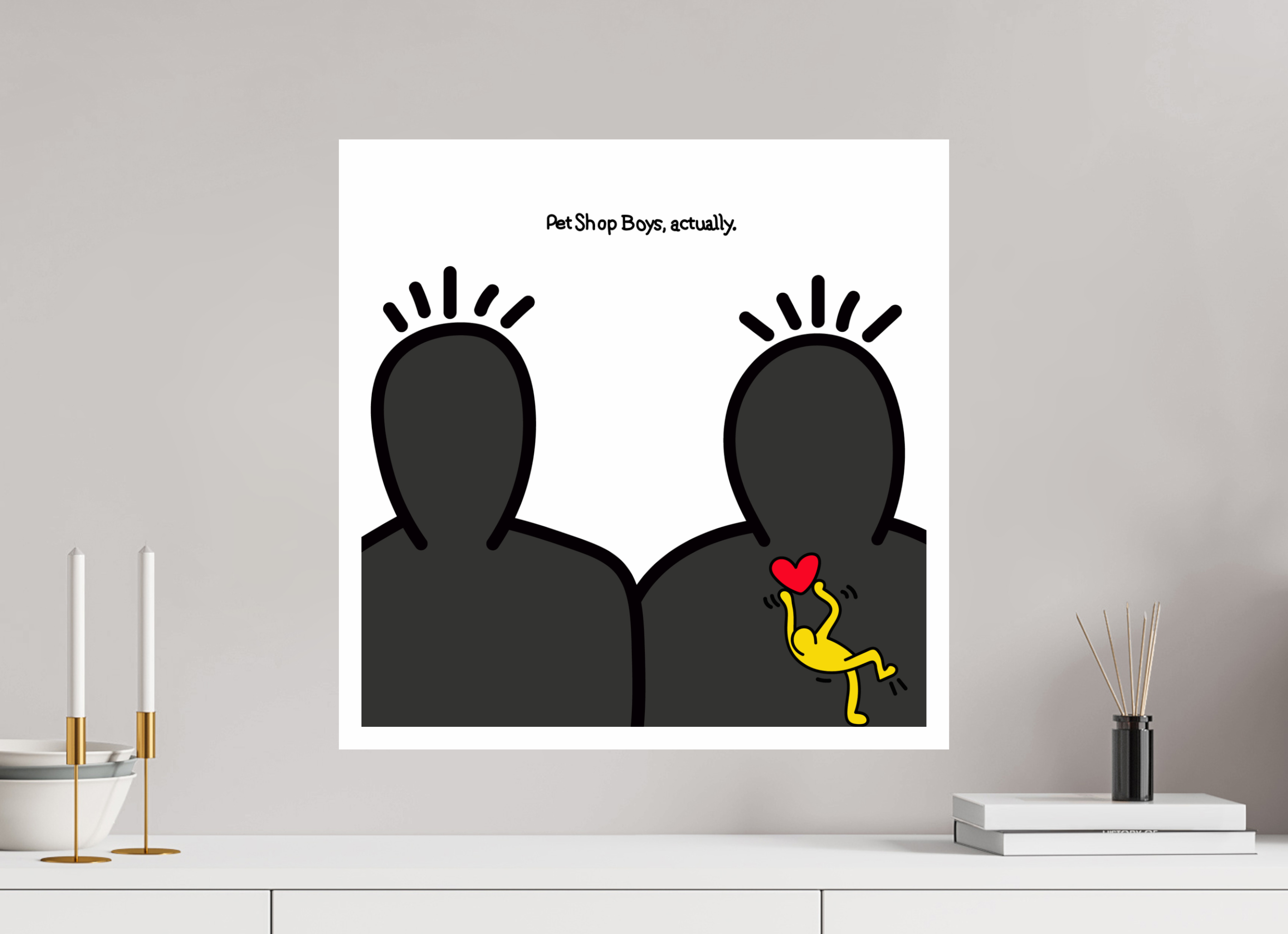 50 x 50 cm, UNFRAMED Pet Shop Boys Actually