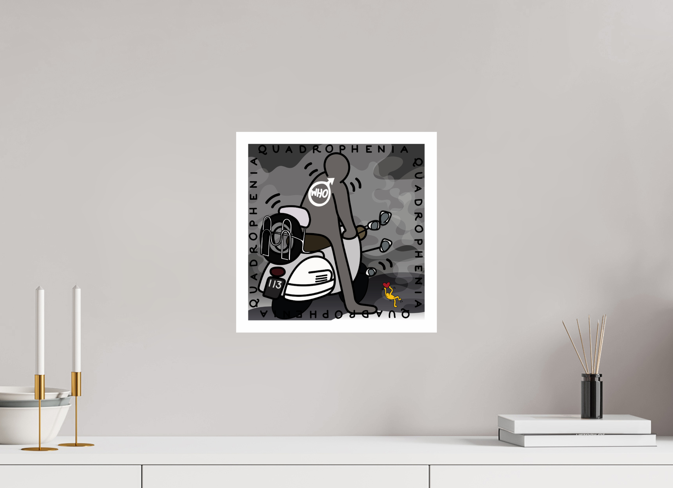 30 x 30 cm, UNFRAMED Quadrophenia