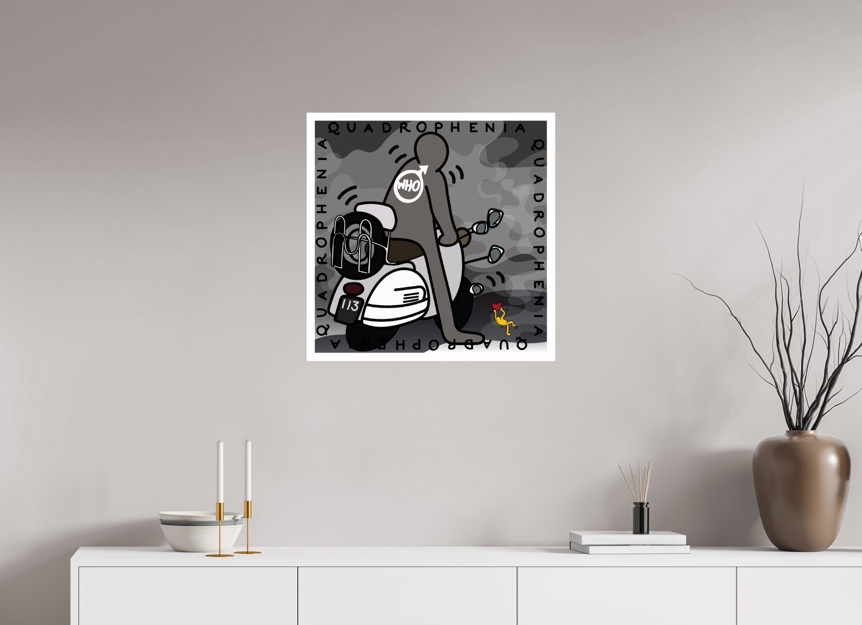 60 x 60 cm, UNFRAMED Quadrophenia