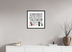 40 x 40 cm, FRAMED BLACK George Michael