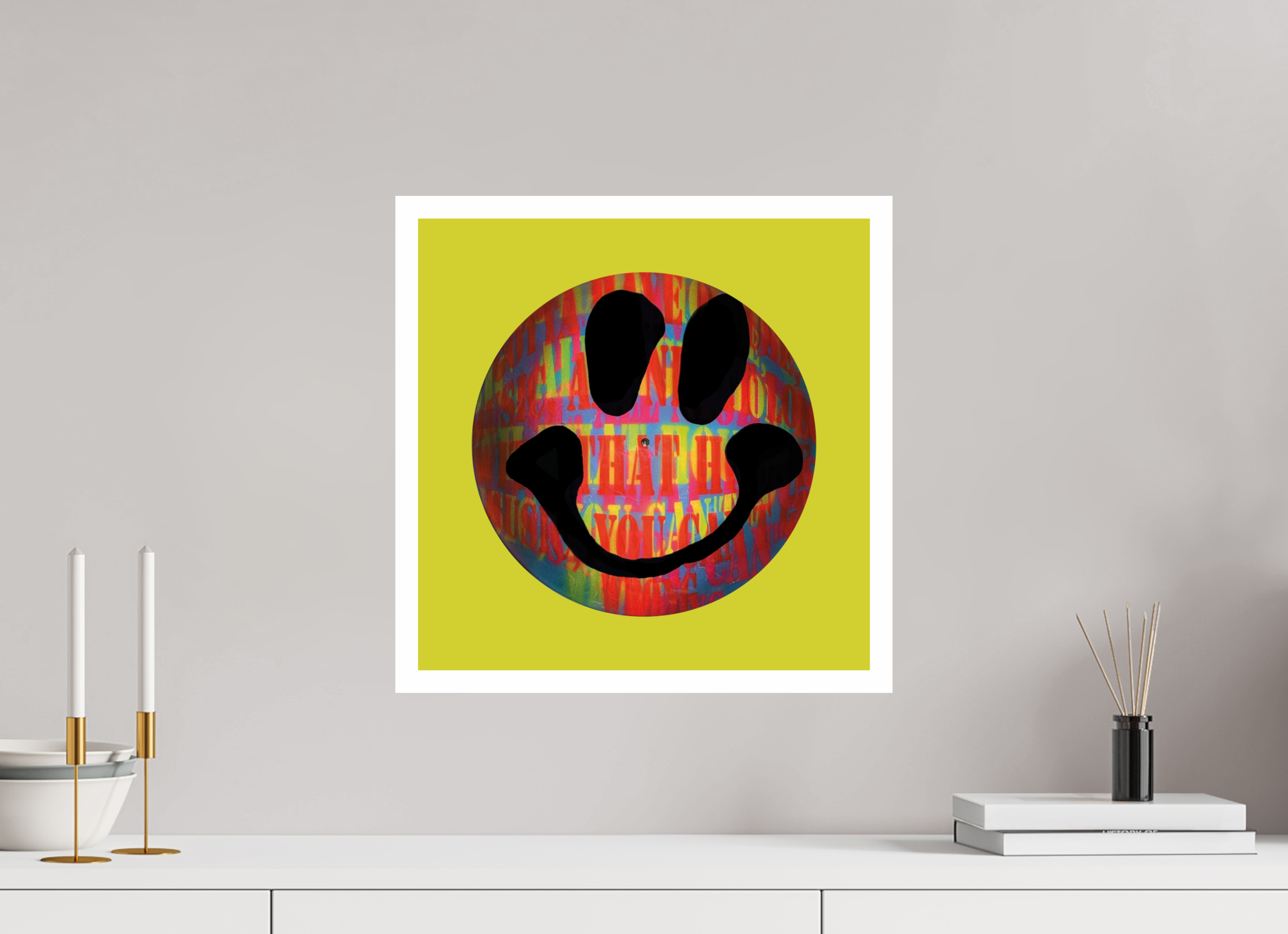 40 x 40 cm, UNFRAMED On the record 1 metallic print