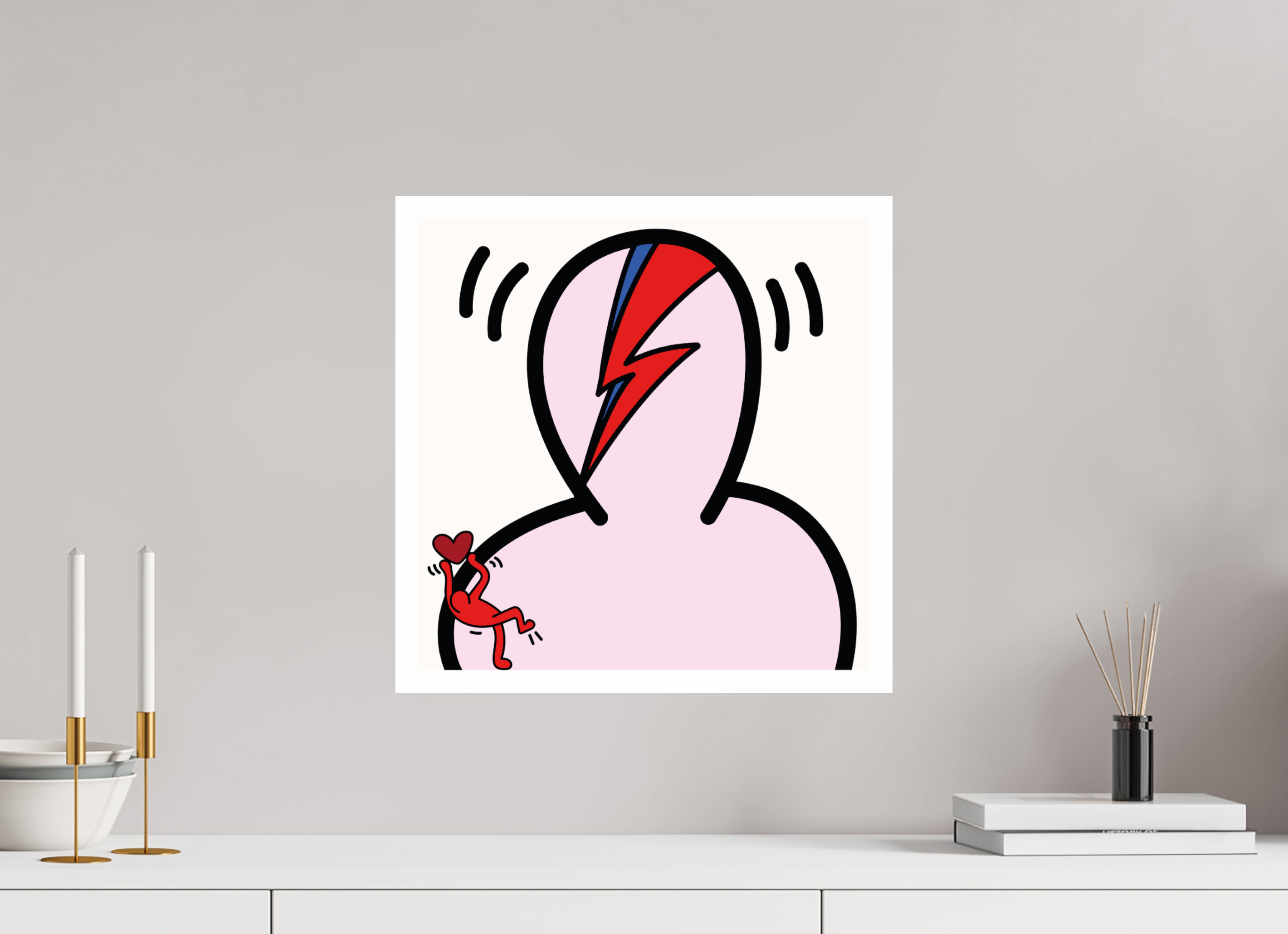 40 x 40 cm, UNFRAMED Bowie