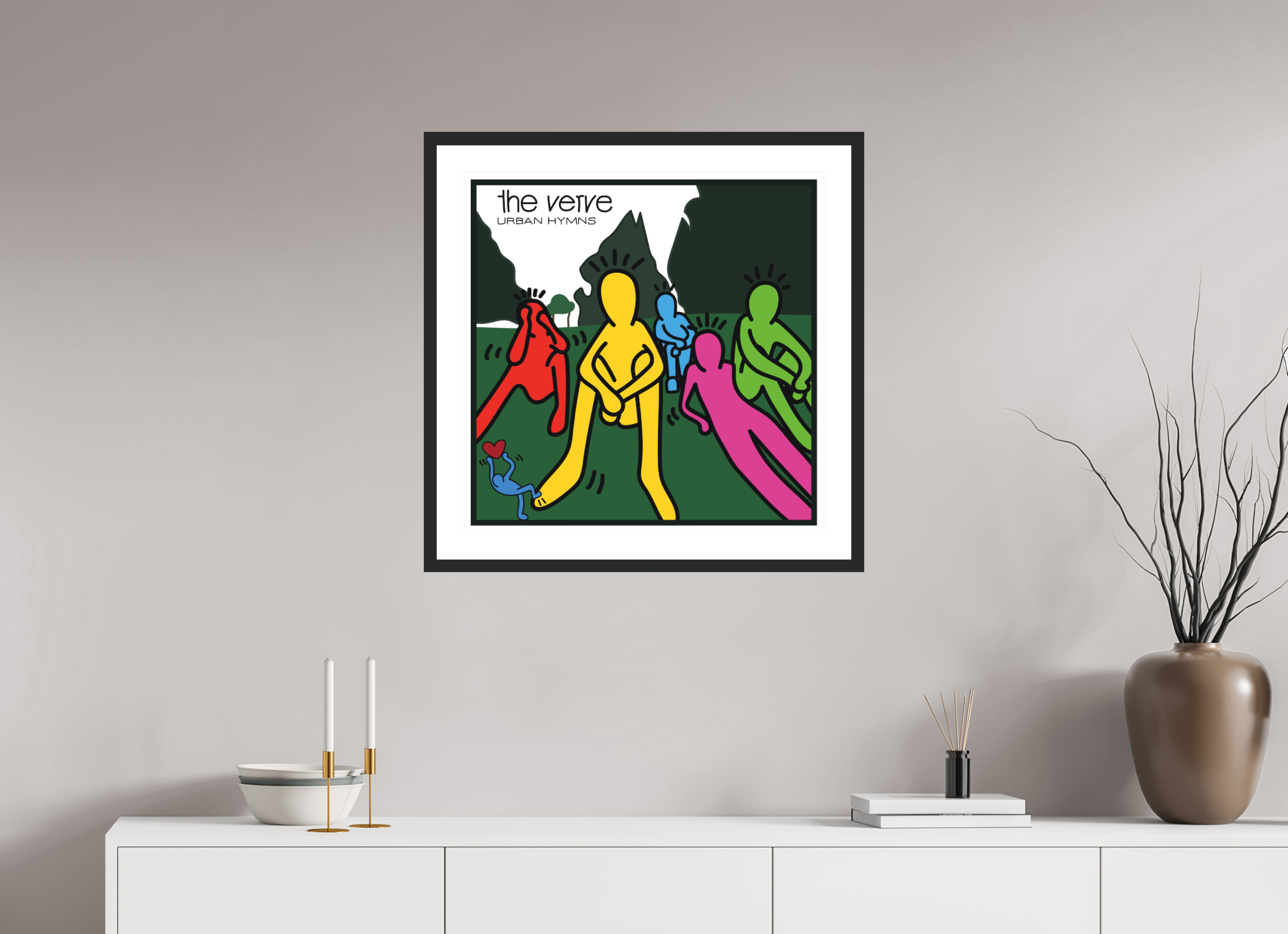 60 x 60 cm, FRAMED BLACK Verve