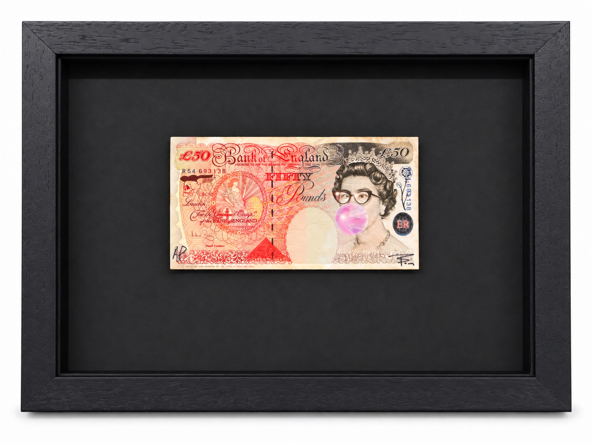 The Bubbles Burst £50 Edition framed artwork