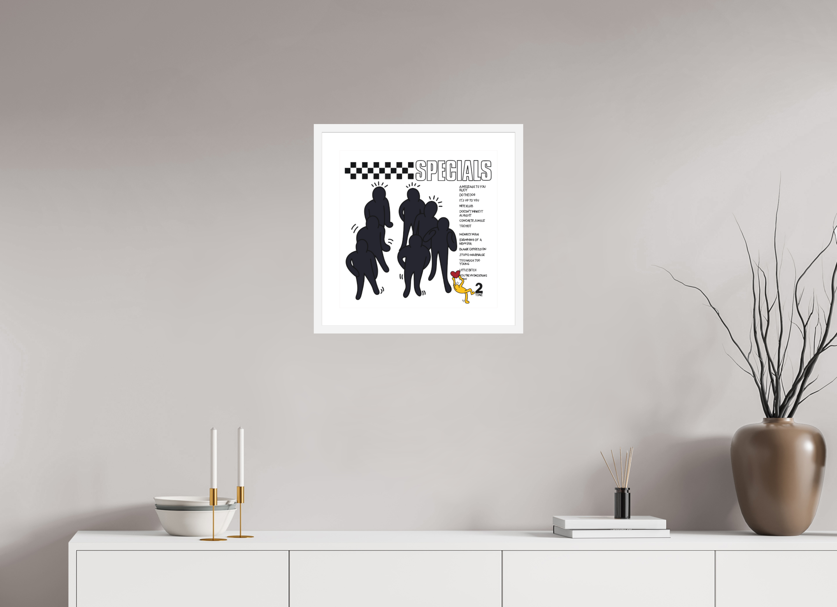 40 x 40 cm, FRAMED WHITE Specials